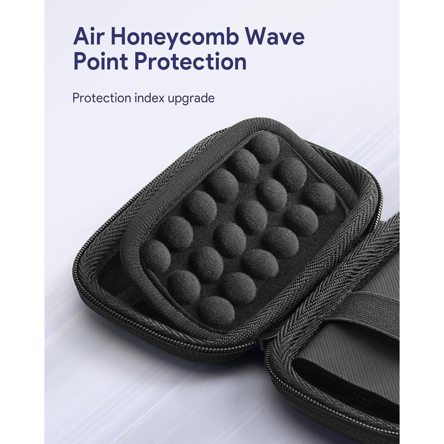 Funda Dura para SSD Samsung T9/T7 Shield - Impermeable - Negro