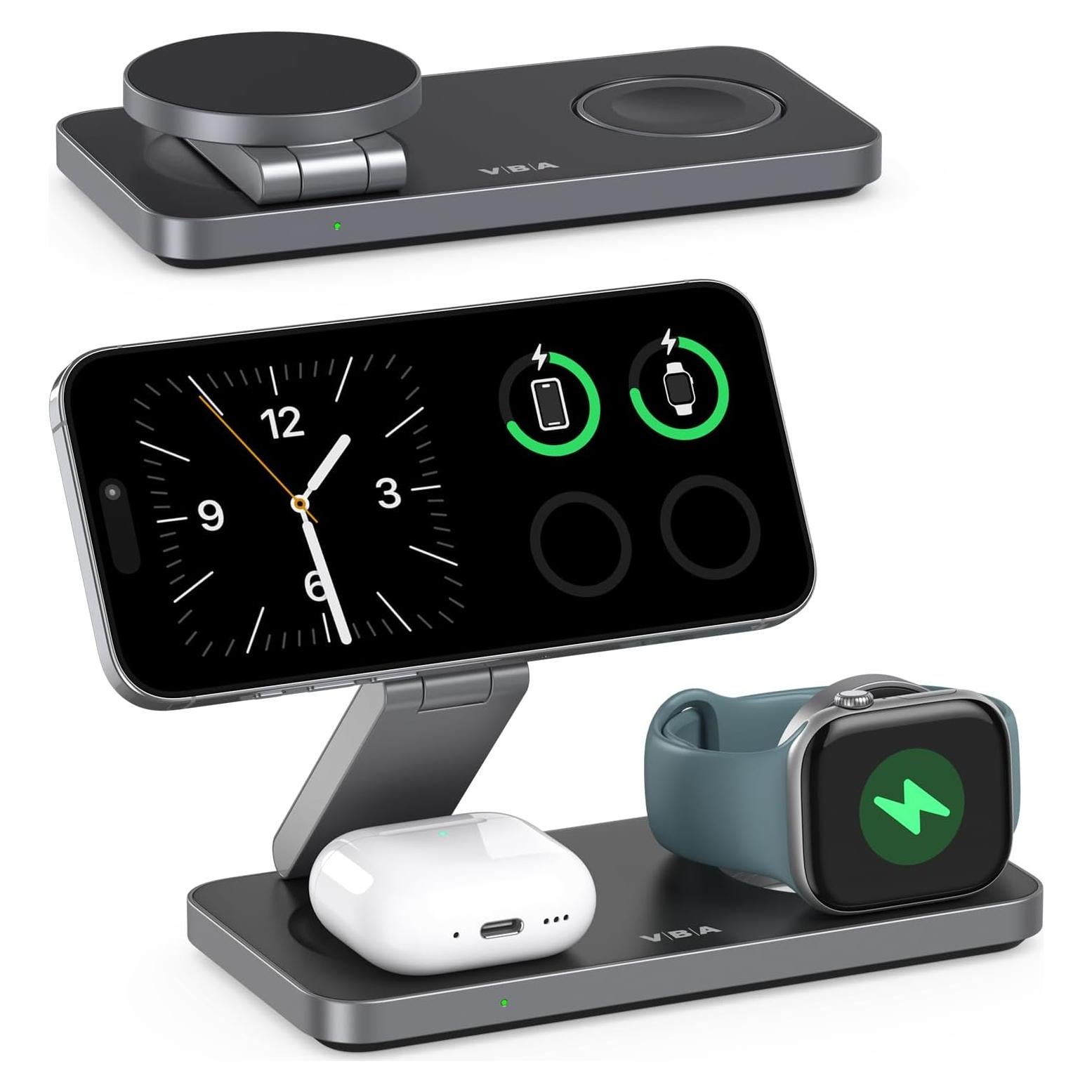 Estación de Carga Inalámbrica 3 en 1 VBA para Apple