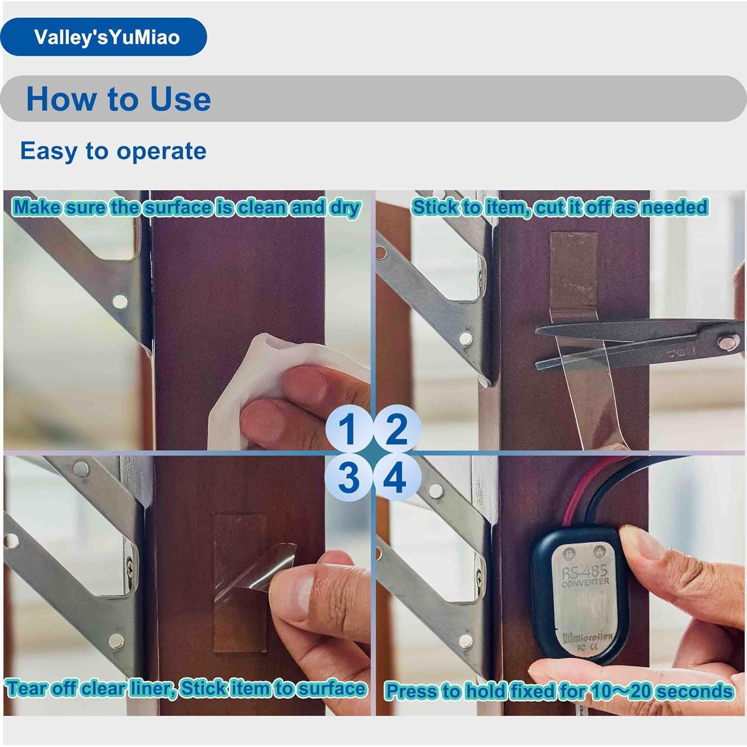 Cinta Doble Cara Nano Valley'sYuMiao 2 Rollos 20ft Transparente