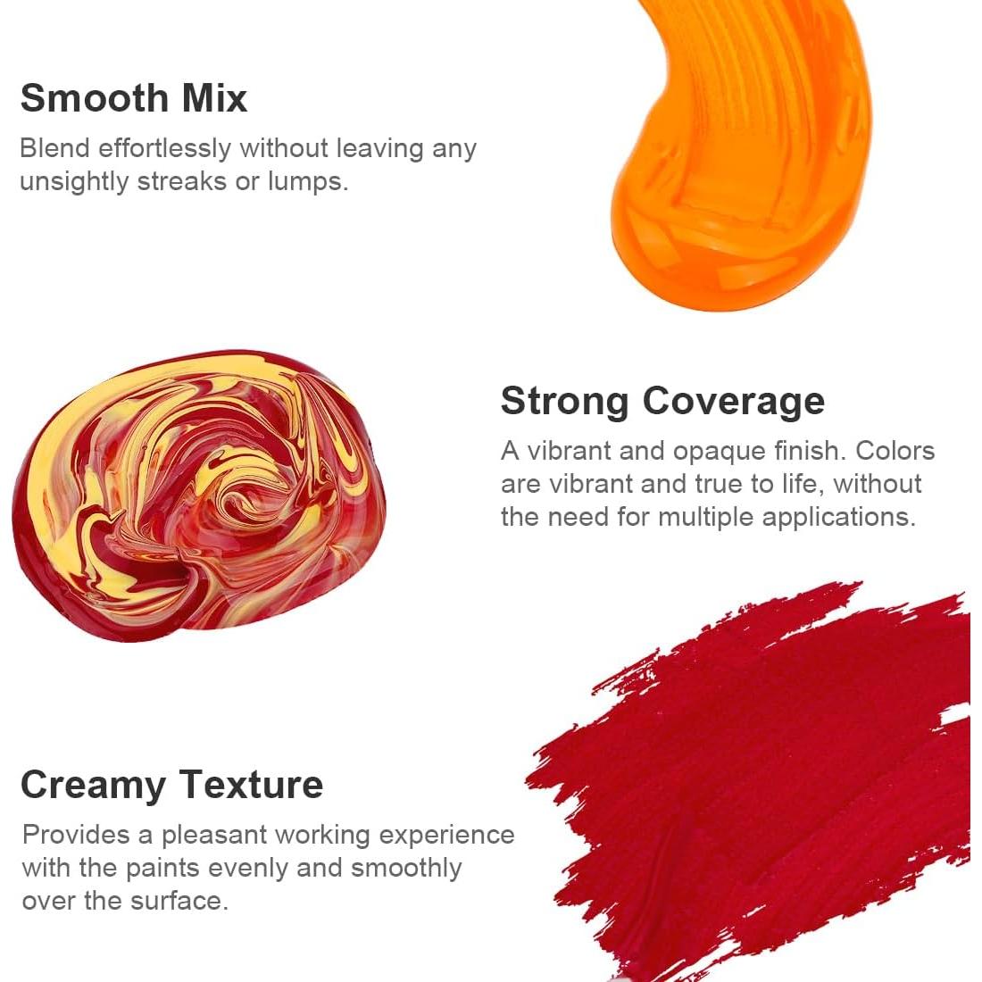 Set de Pintura Acrílica AUREUO 8 Colores Otoño 168.5ml