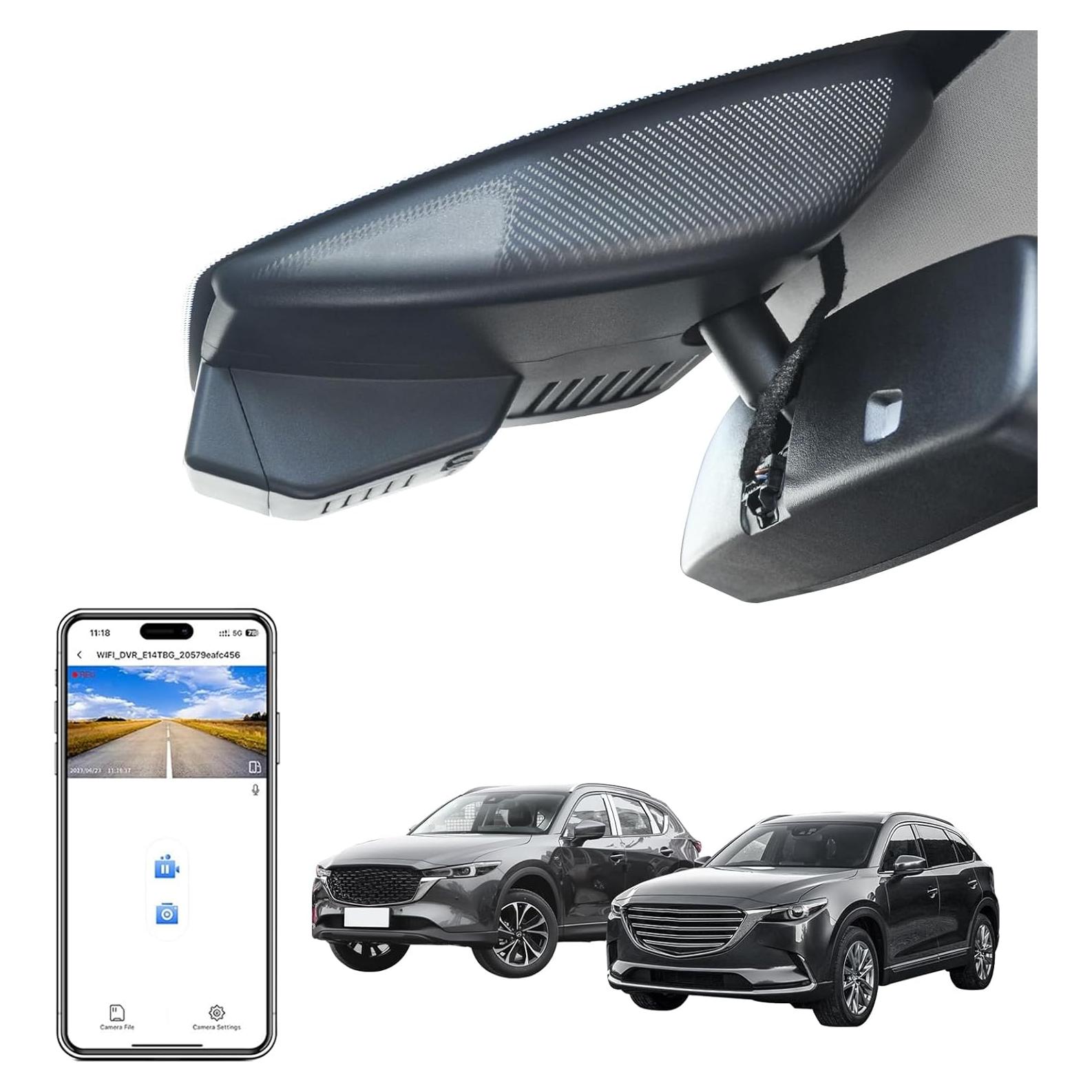 Cámara Dash 4K Mangoal para Mazda CX-5 y CX-9 2019-2025