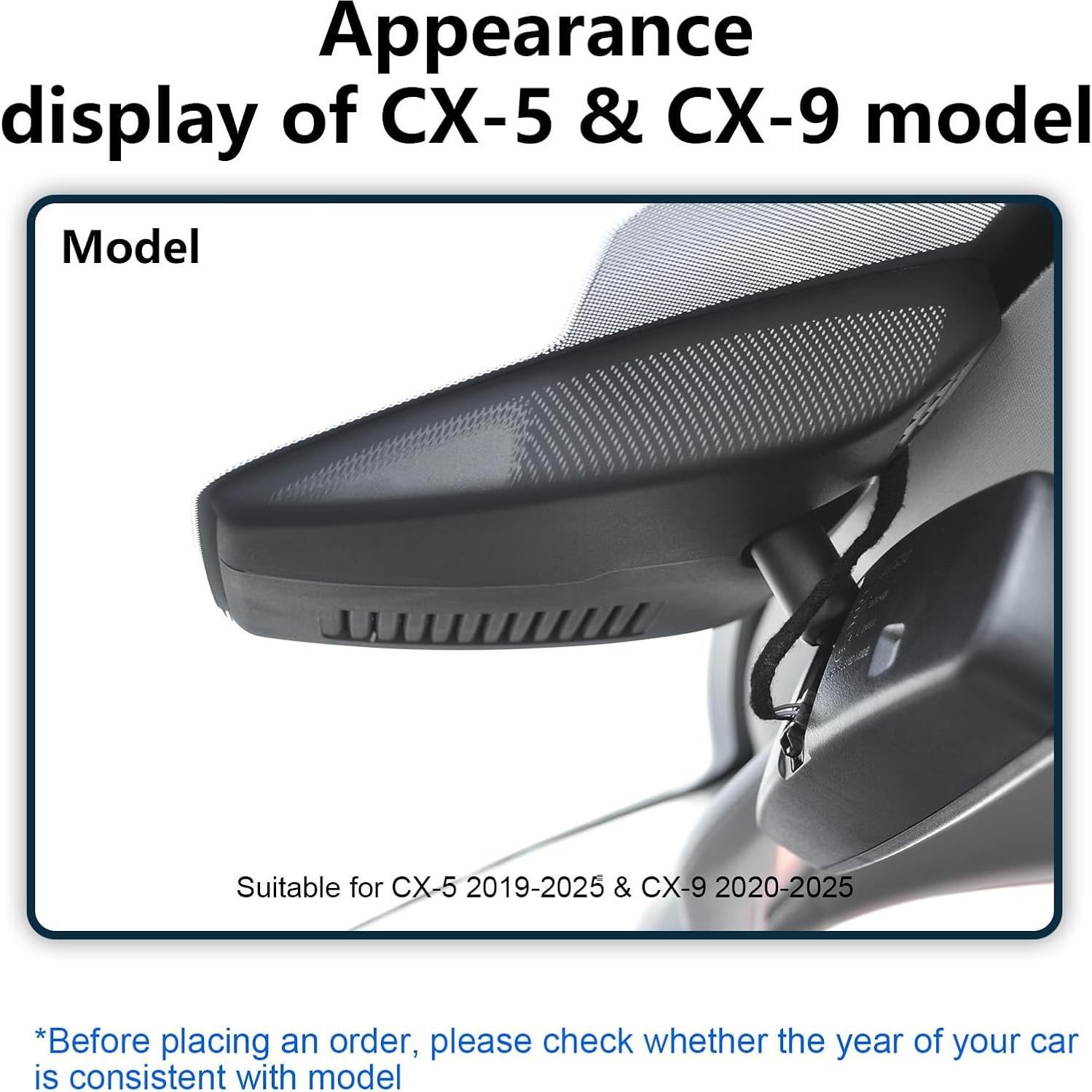 Cámara Dash 4K Mangoal para Mazda CX-5 y CX-9 2019-2025