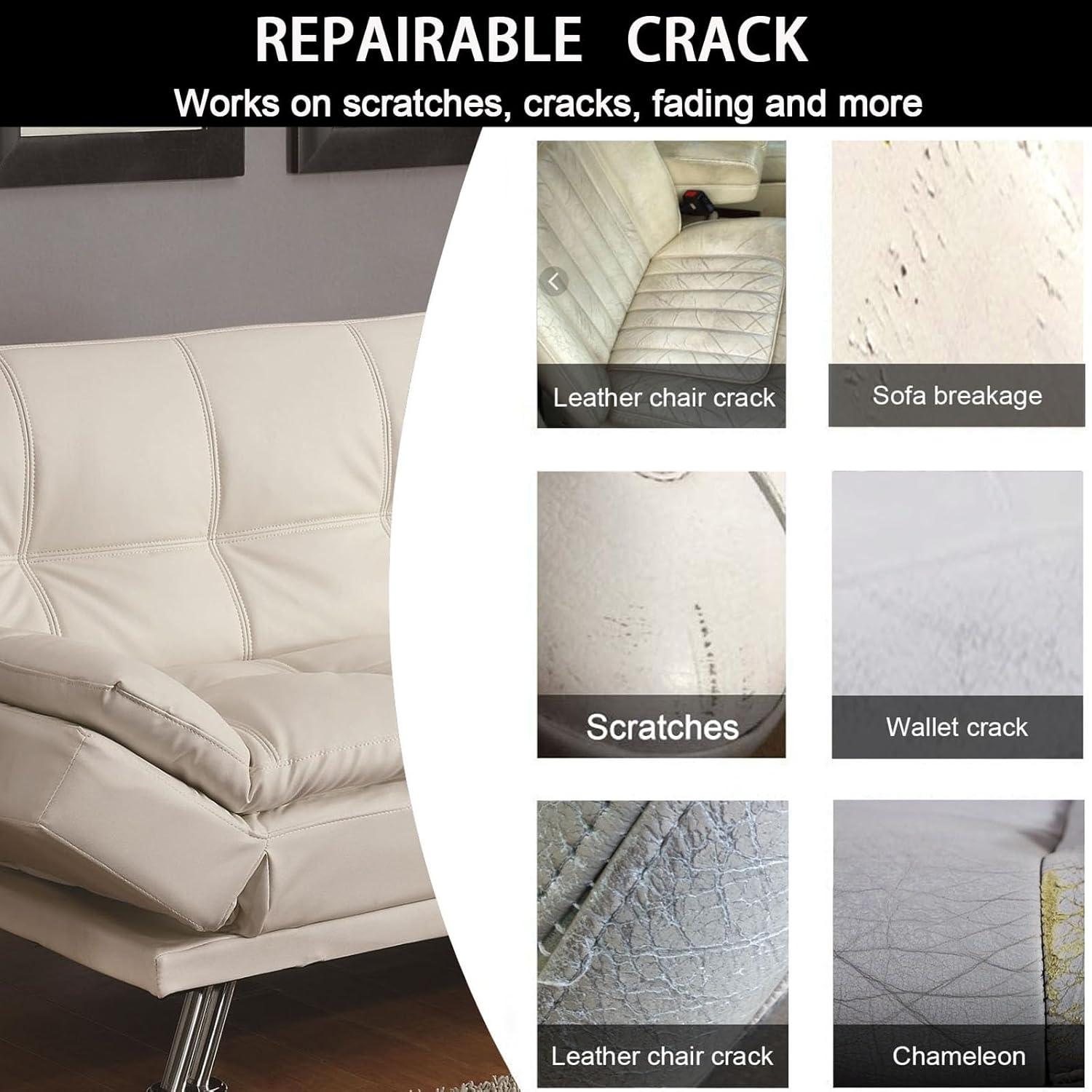 Kit de Reparación de Cuero Liccyy 40ml Marrón para Muebles y Autos