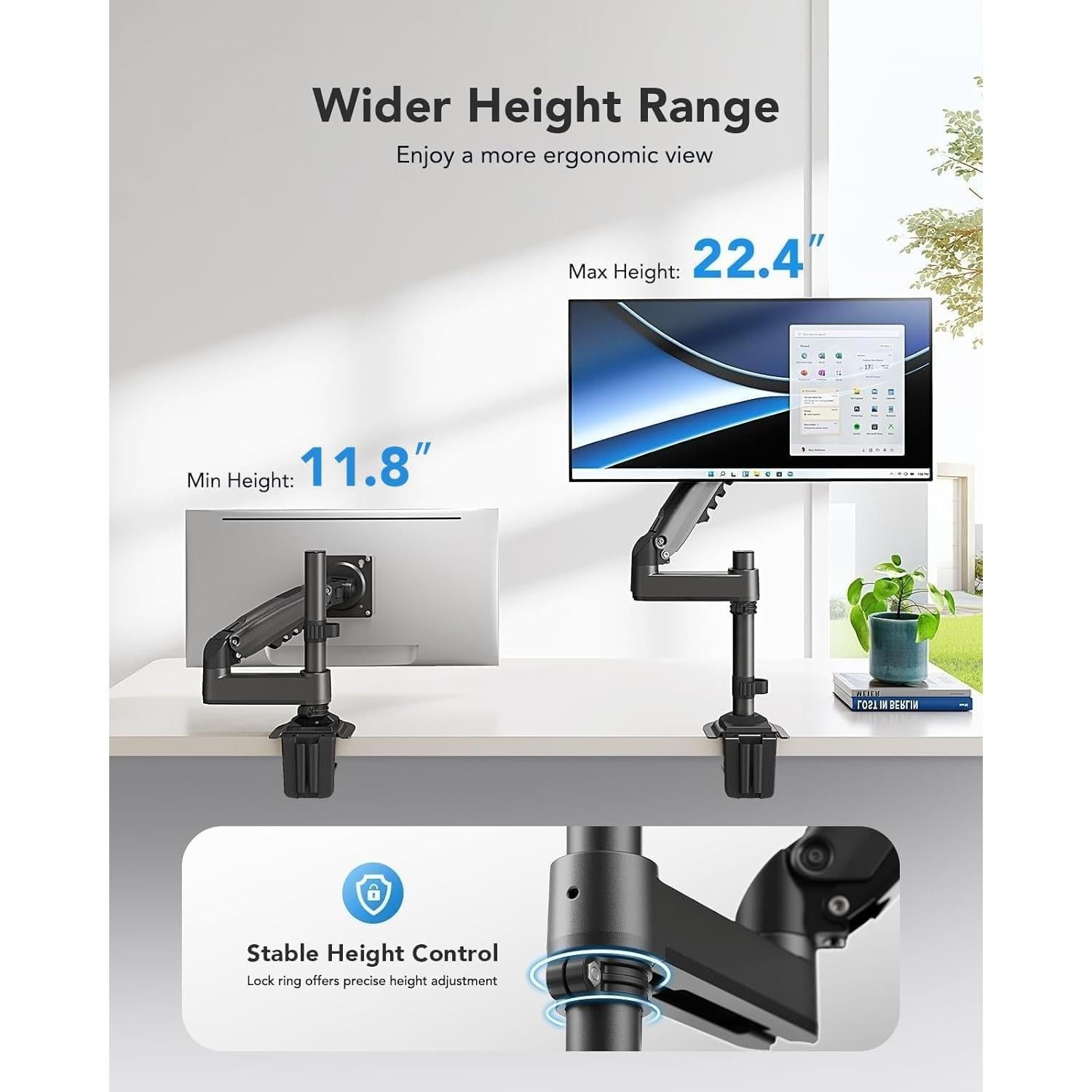 Soporte de Monitor HUANUO Ajustable 13-34" Negro VESA 75/100