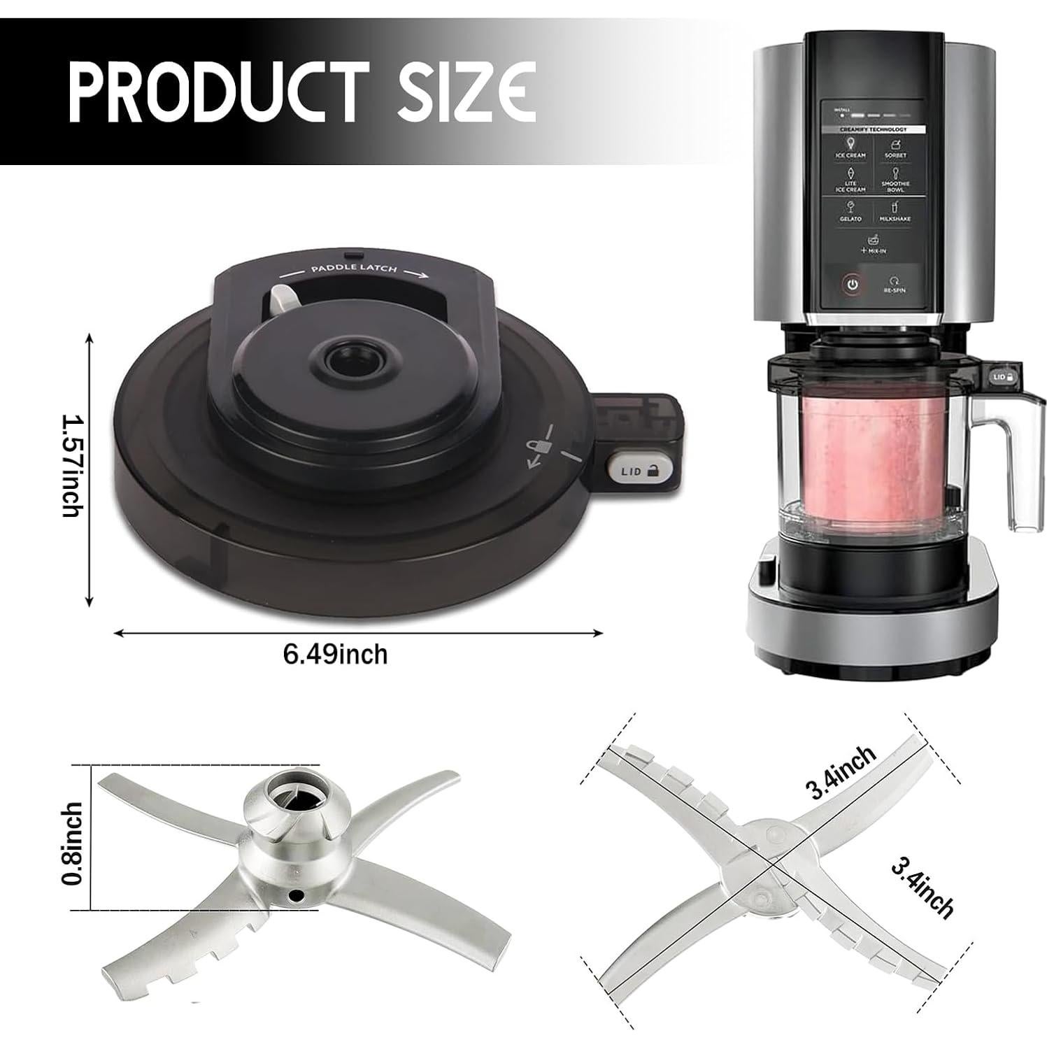 Tapa de Tazón Exterior Ninja Creami Deluxe NC500 NC501