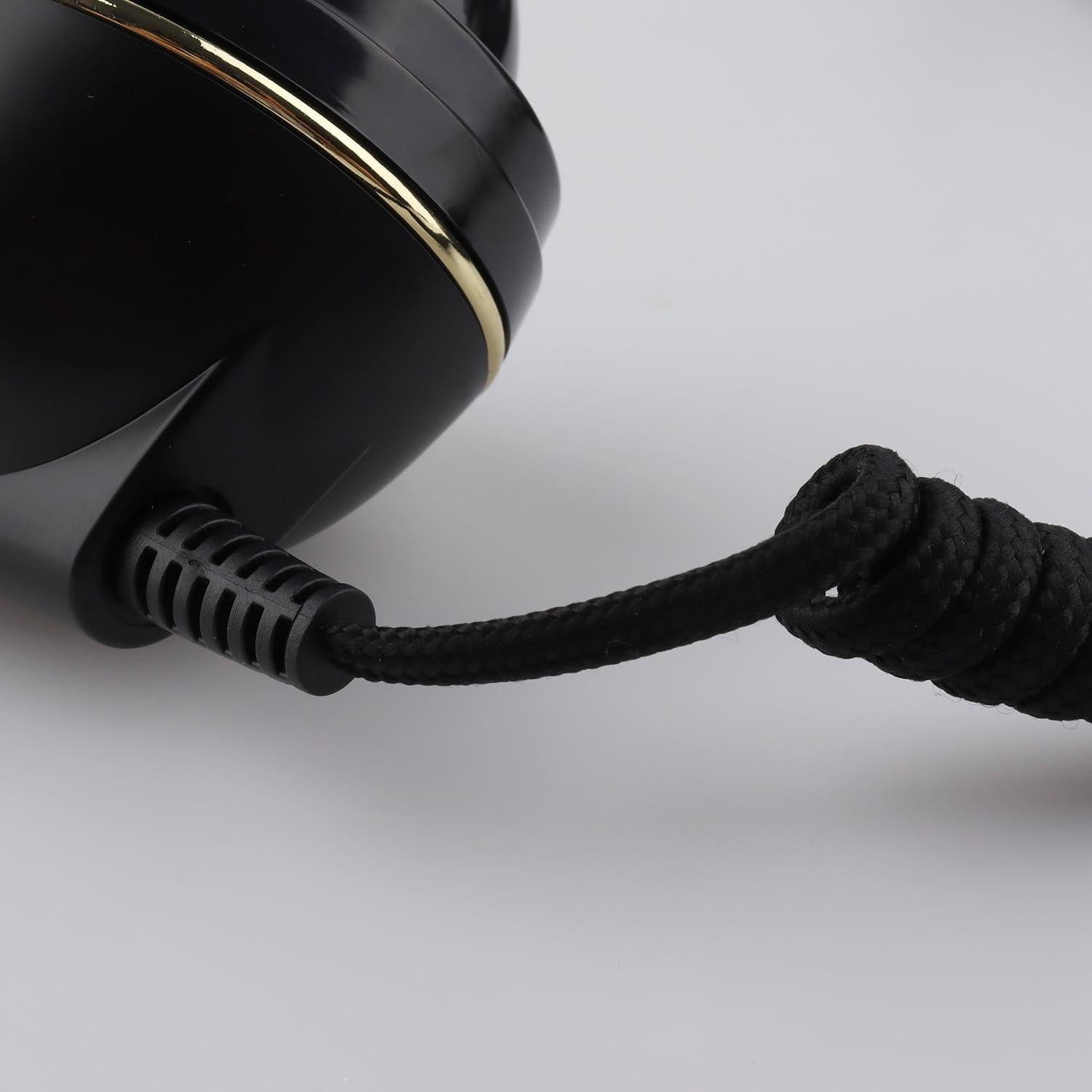 Teléfono de Disco Vintage SIXDEFLY Negro 1960 con Cable