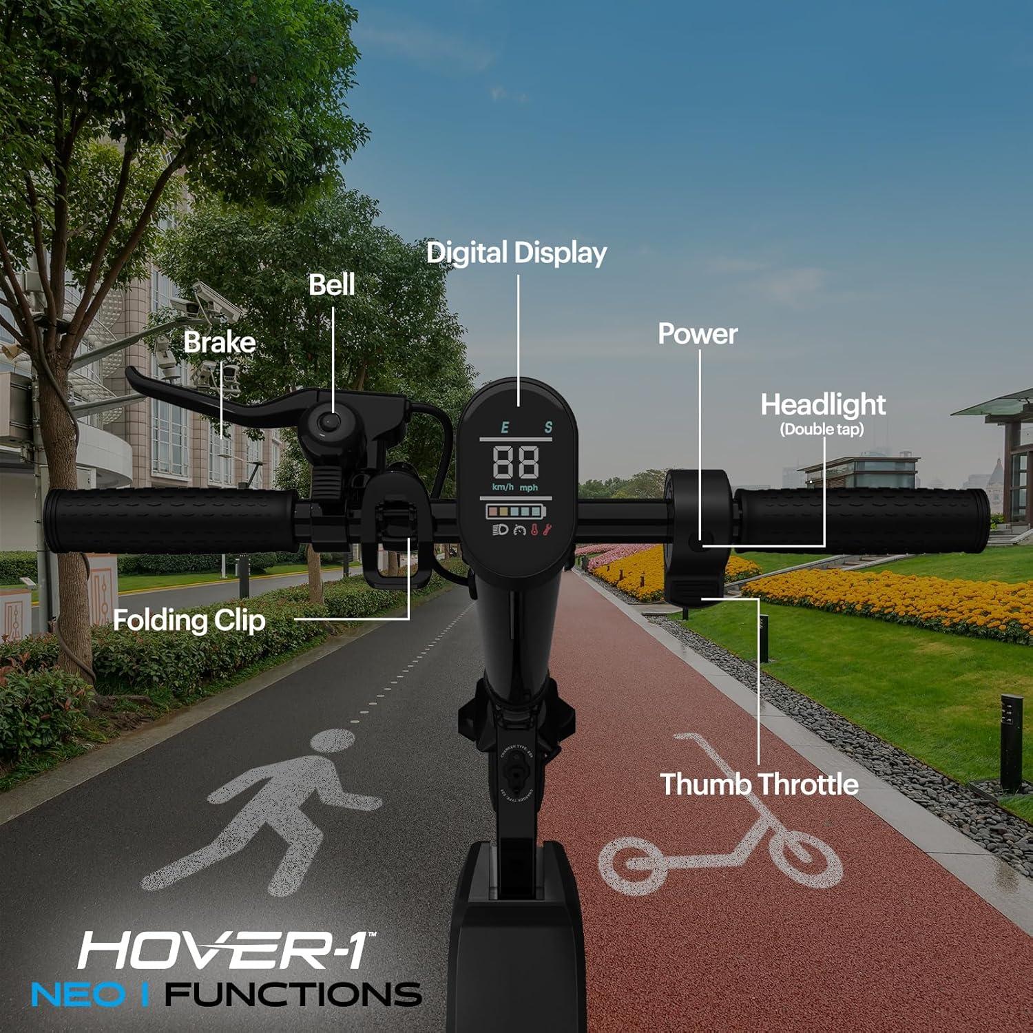 Scooter Eléctrico Plegable Hover-1 Neo I para Niños 4-7 Años