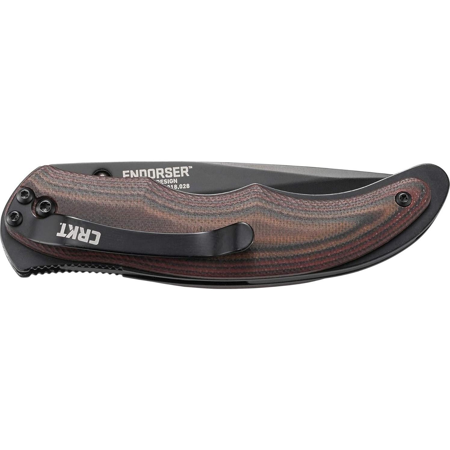 Cuchillo Plegable CRKT Endorser Negro 3.18" Asistido