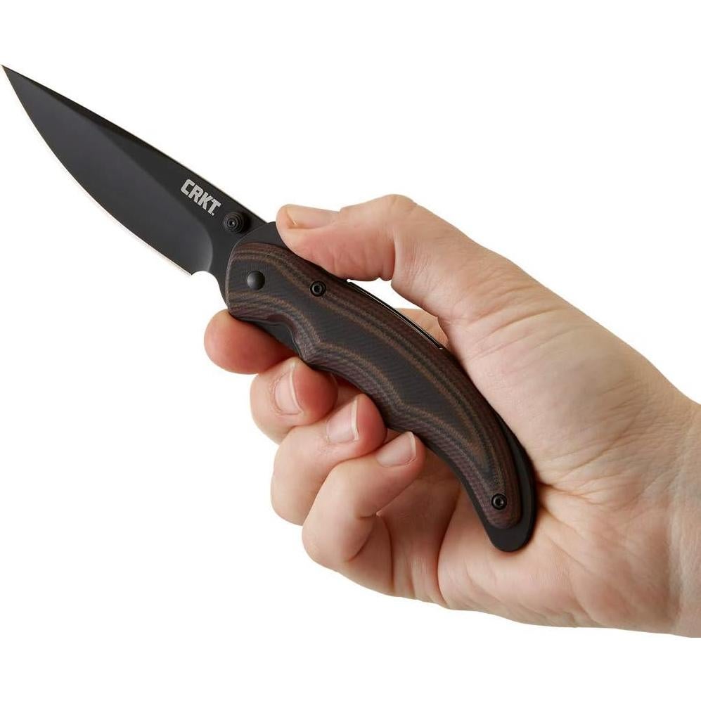 Cuchillo Plegable CRKT Endorser Negro 3.18" Asistido