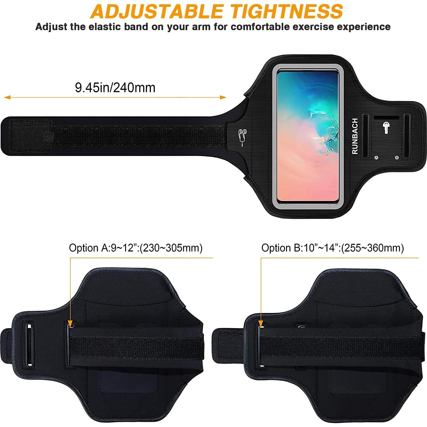 Brazalete RUNBACH para Samsung Galaxy hasta 15.7 cm Negro