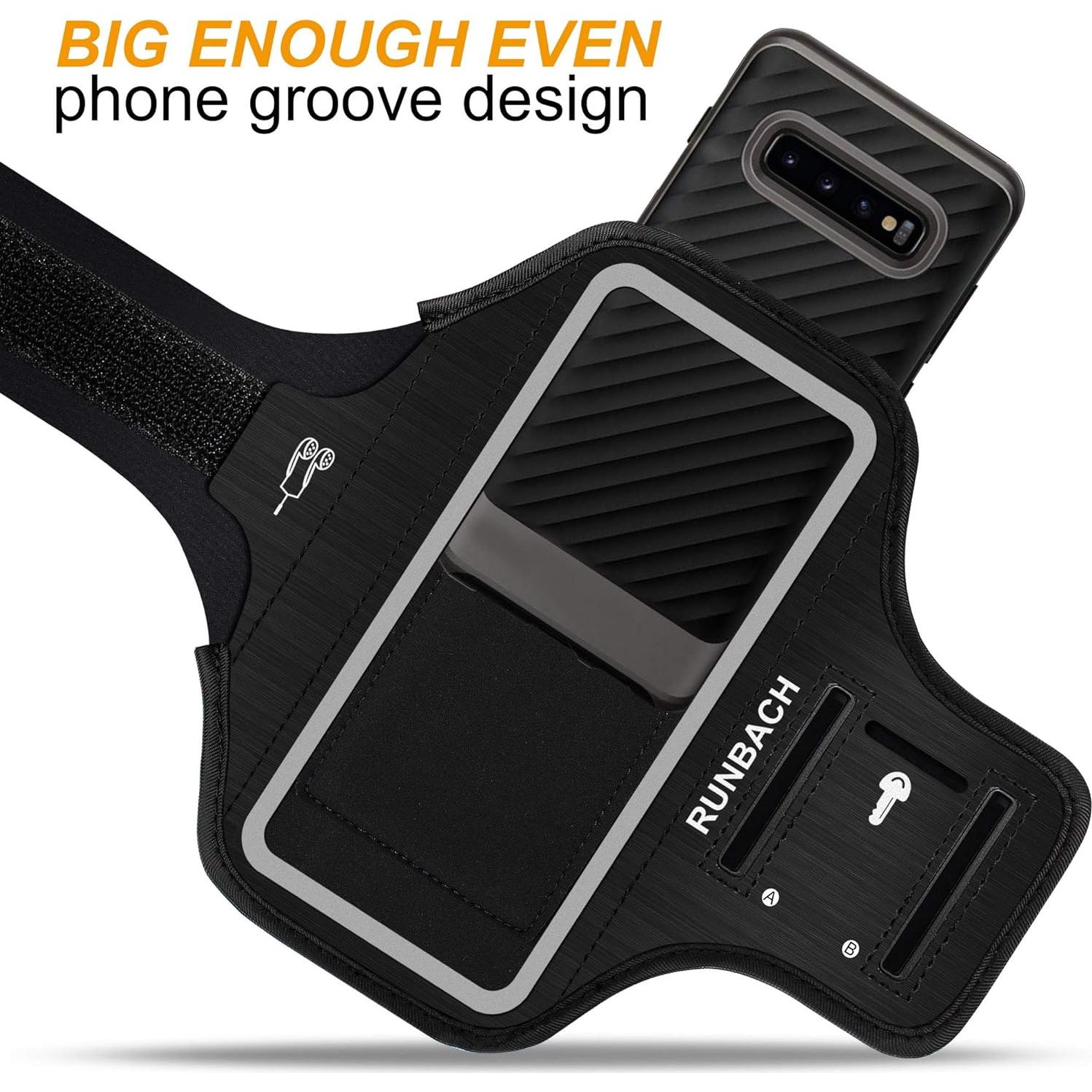 Brazalete RUNBACH para Samsung Galaxy hasta 15.7 cm Negro