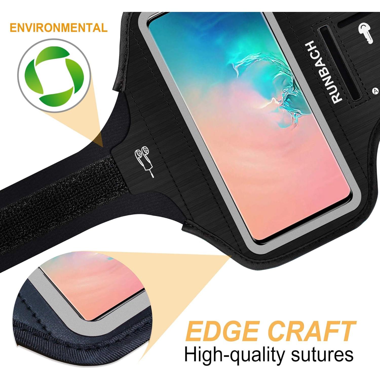 Brazalete RUNBACH para Samsung Galaxy hasta 15.7 cm Negro