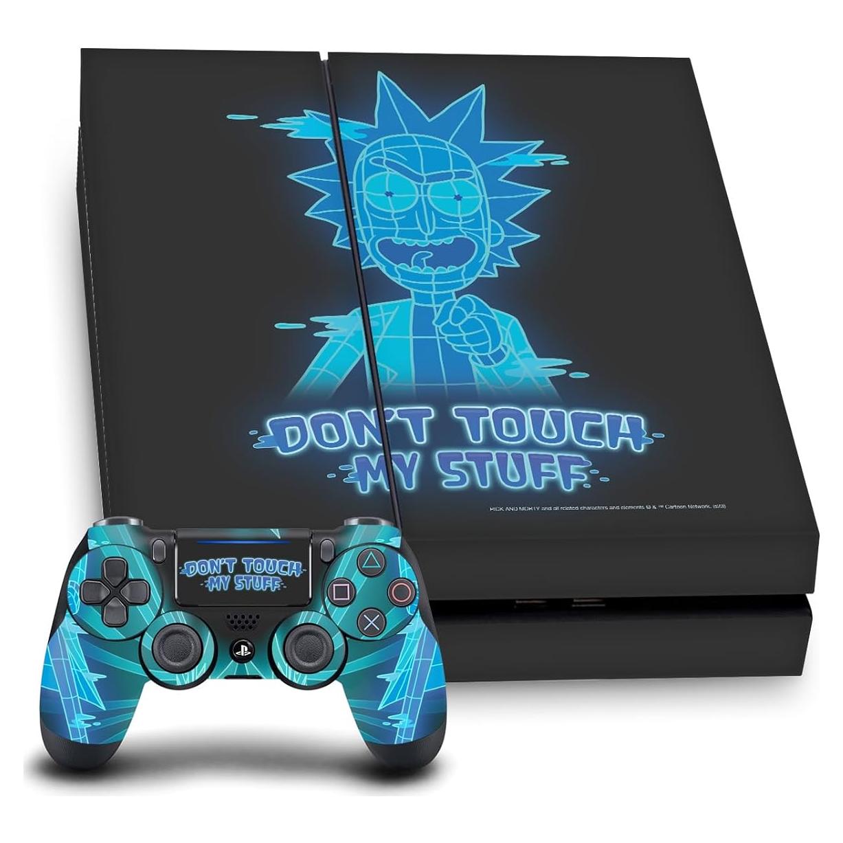 Sticker Vinilo Gaming Rick y Morty Head Case PS4 Consola