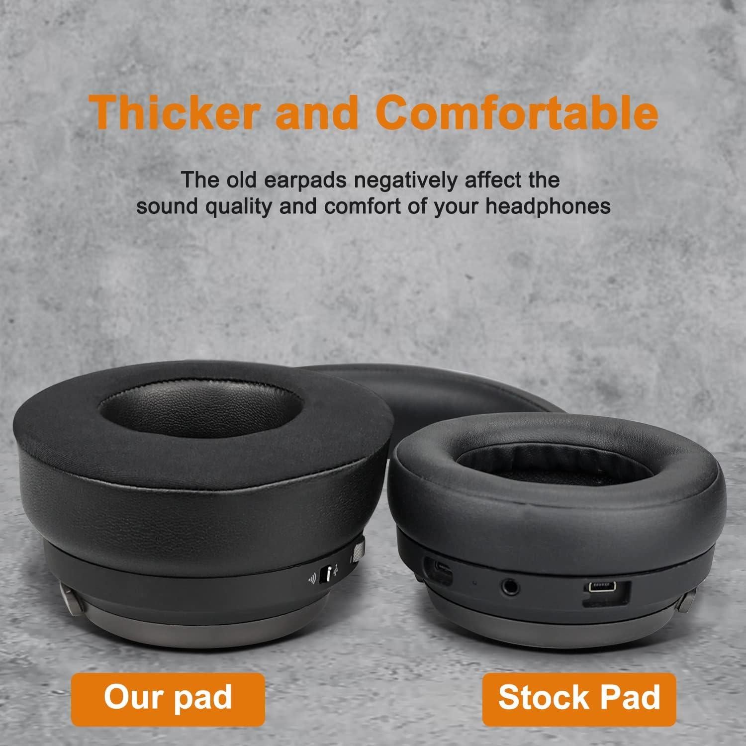 Almohadillas de Gel Refrigerante SOULWIT para Auriculares Corsair Virtuoso RGB Wireless XT SE - Negro