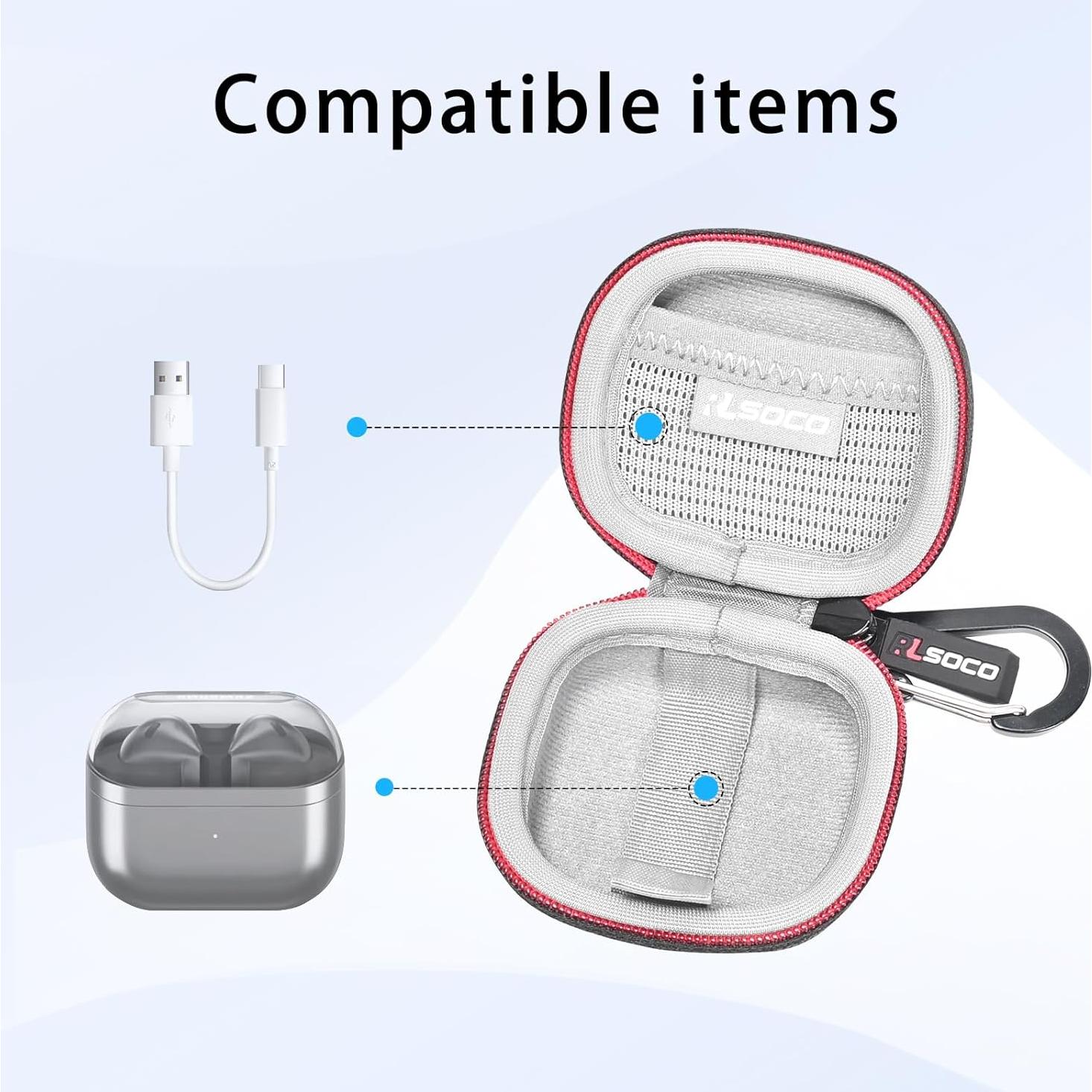 Funda Dura RLSOCO para Samsung Galaxy Buds 3 Pro - Negra