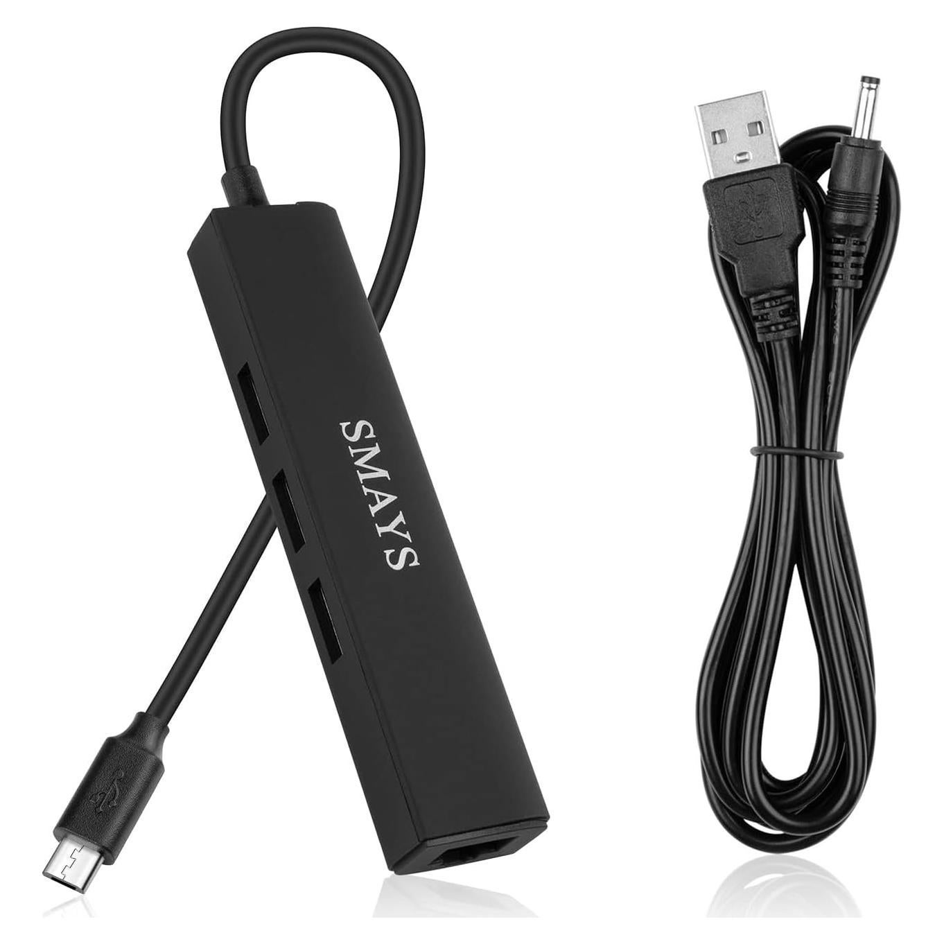 Adaptador Ethernet Smays para Android TV 4K - Hub USB 3 Puertos