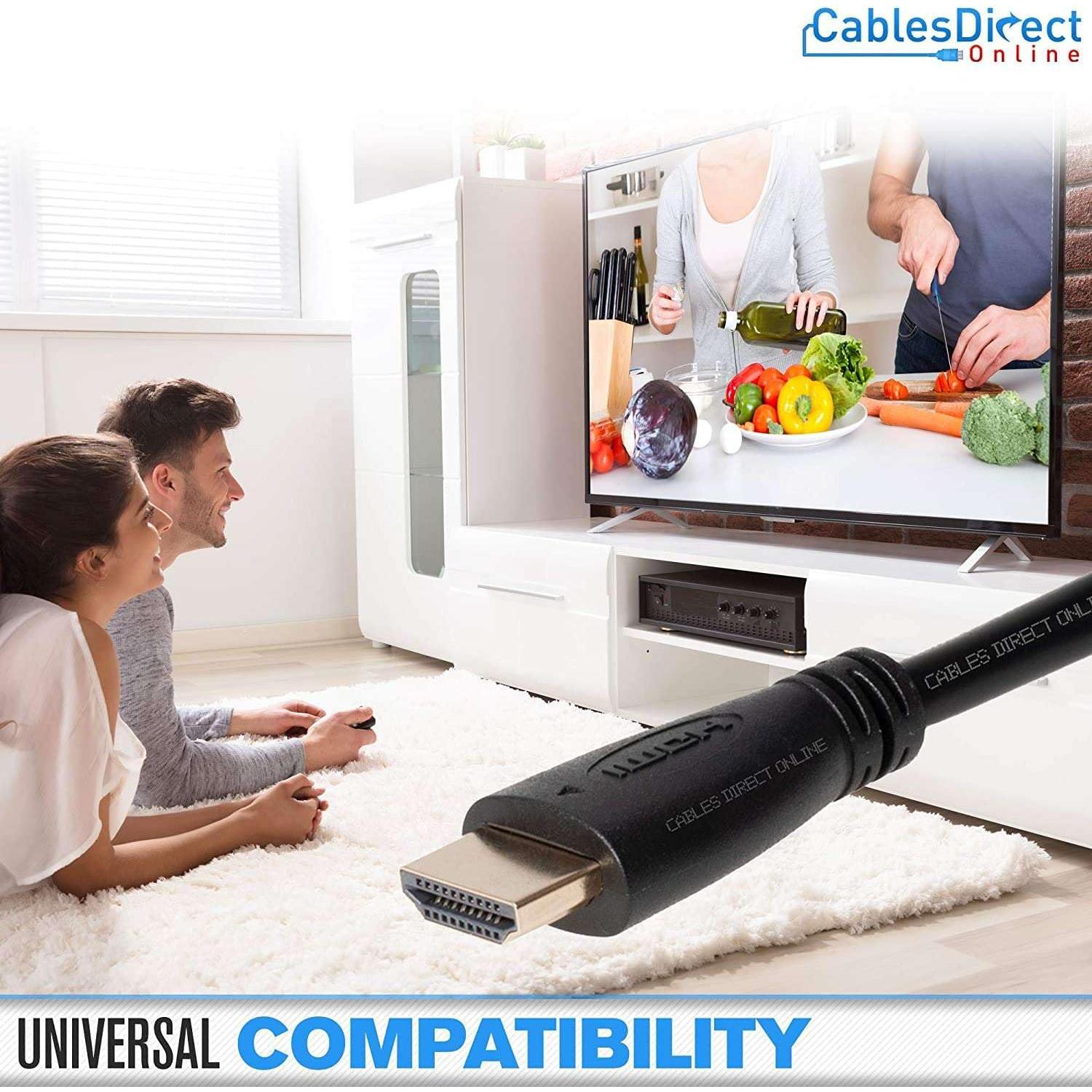 Cable HDMI 2.0 Cables Direct Online 0.46m 4K 60Hz Alta Velocidad