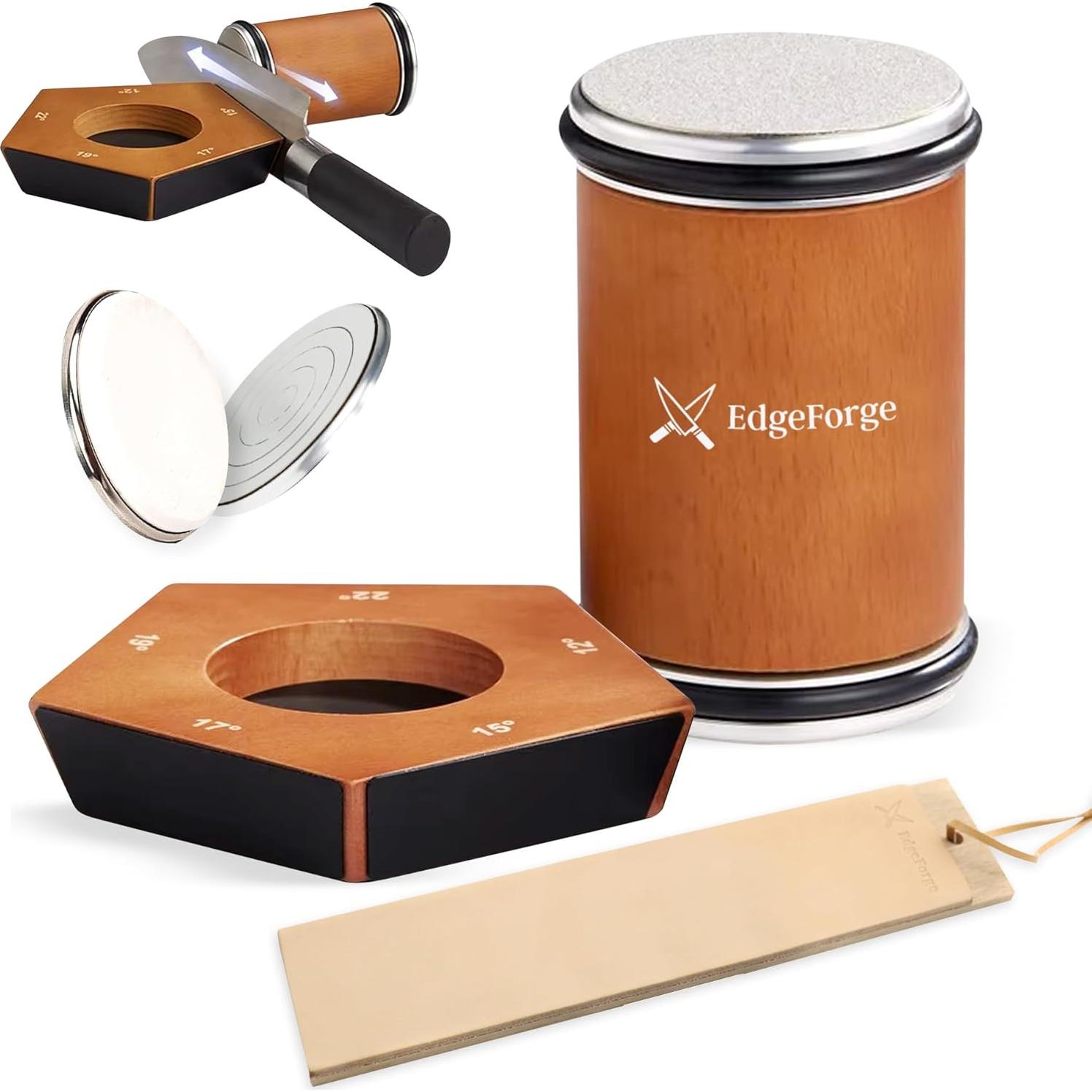Afilador de cuchillos EdgeForge Kit Completo 5 Ángulos