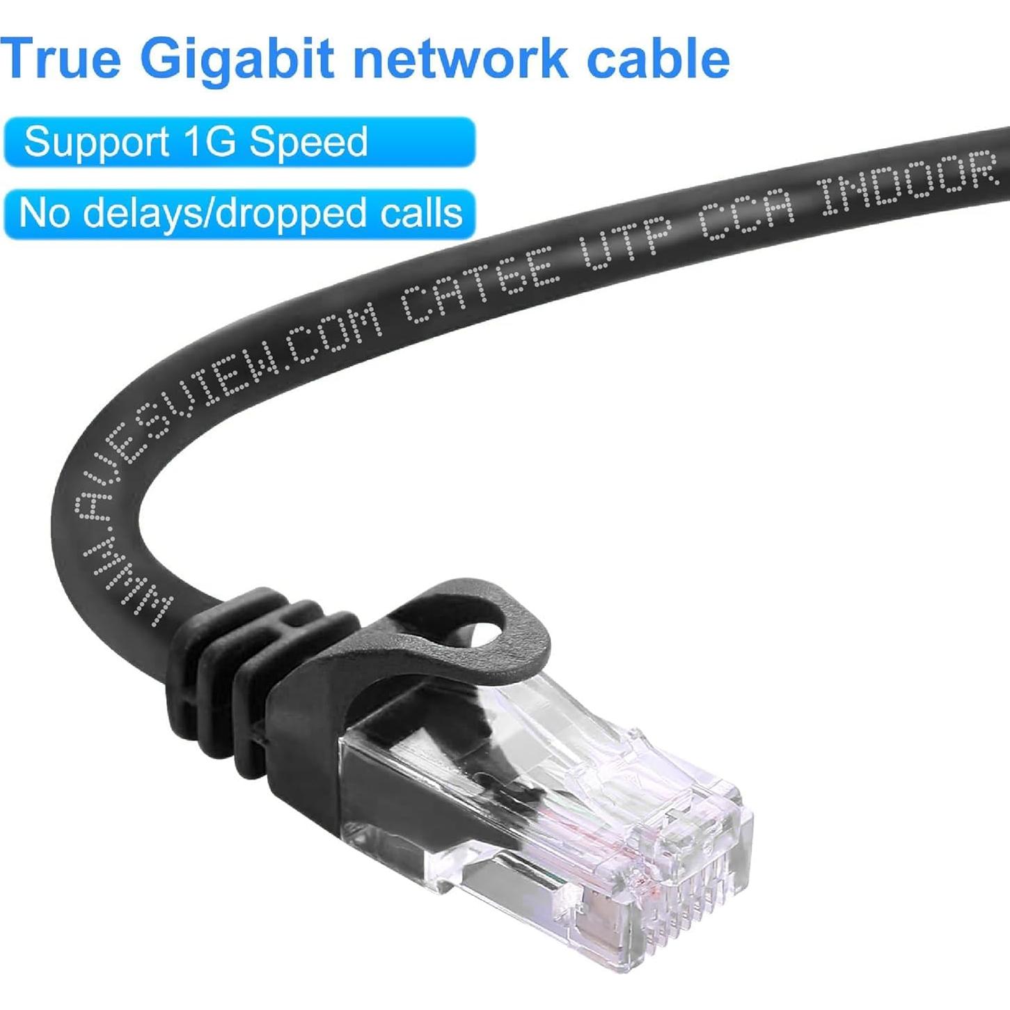 Cable Ethernet Cat 6 1.5m AvesView Alta Velocidad 10Gbps