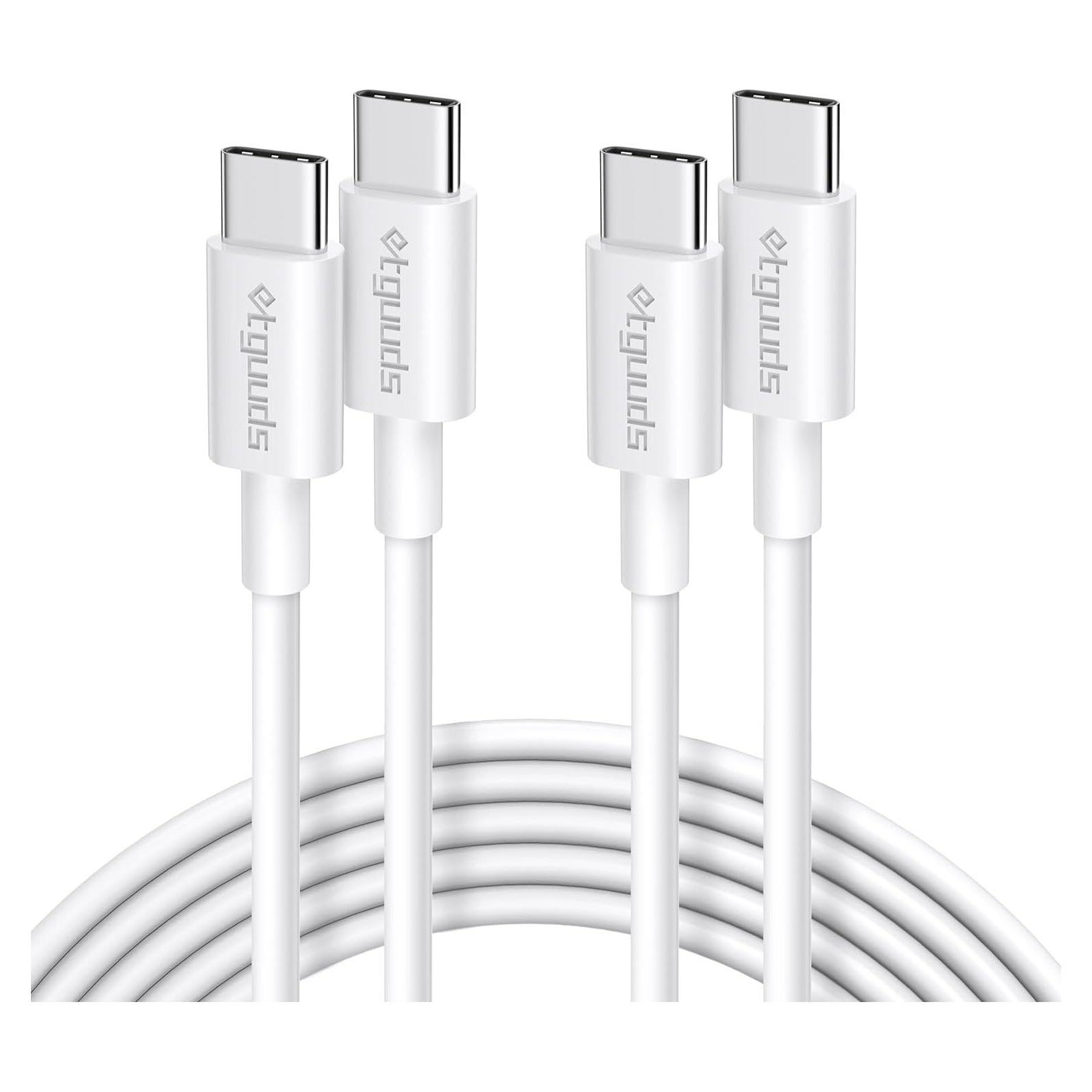 Cable USB-C a USB-C 0.3m etguuds 60W Carga Rápida 2Pack