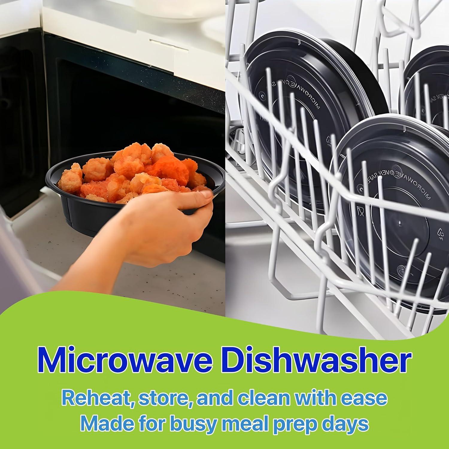 Contenedores Redondos para Comidas Pokanic 10 Set 0.47 L Apilables