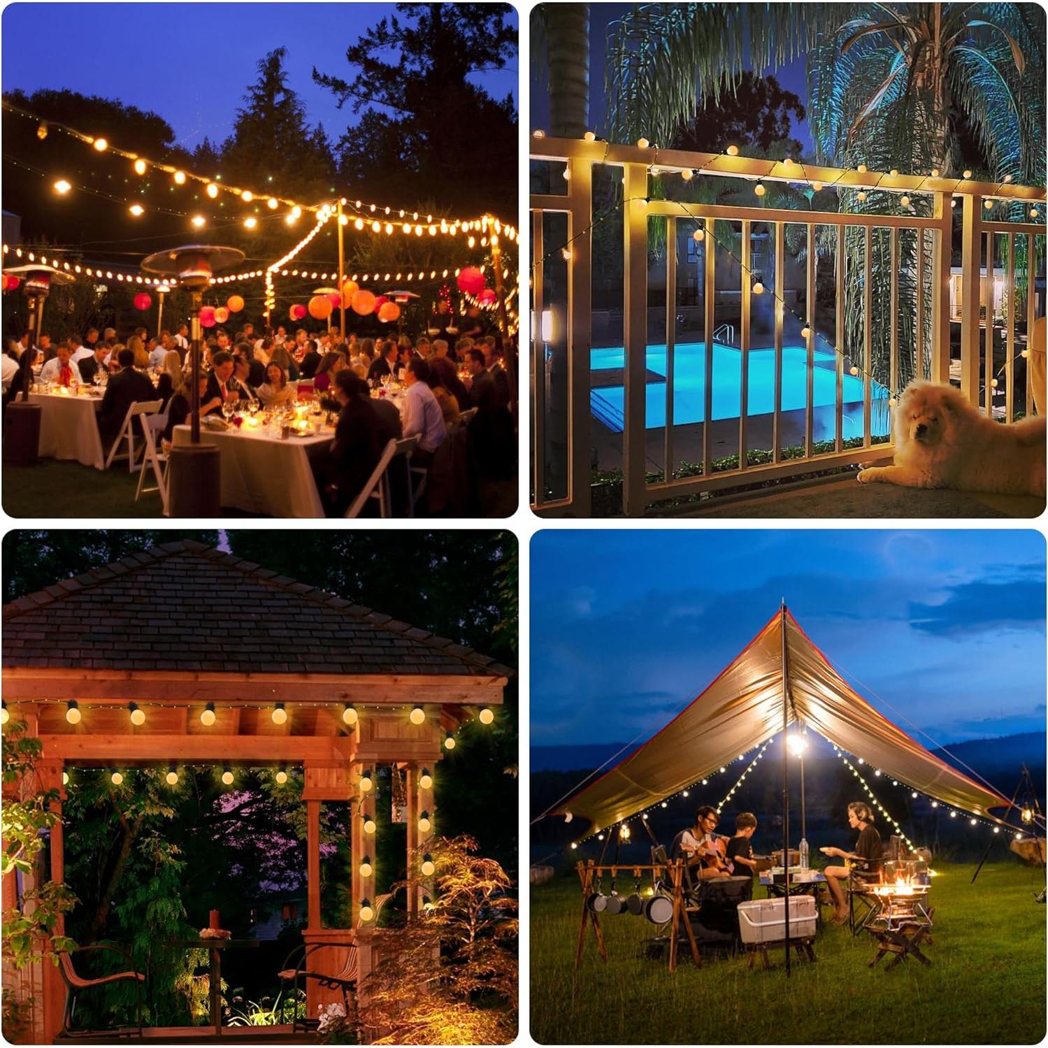 Luces de Navidad Solar LERTDAI 10m 100 LED Control Remoto IP65