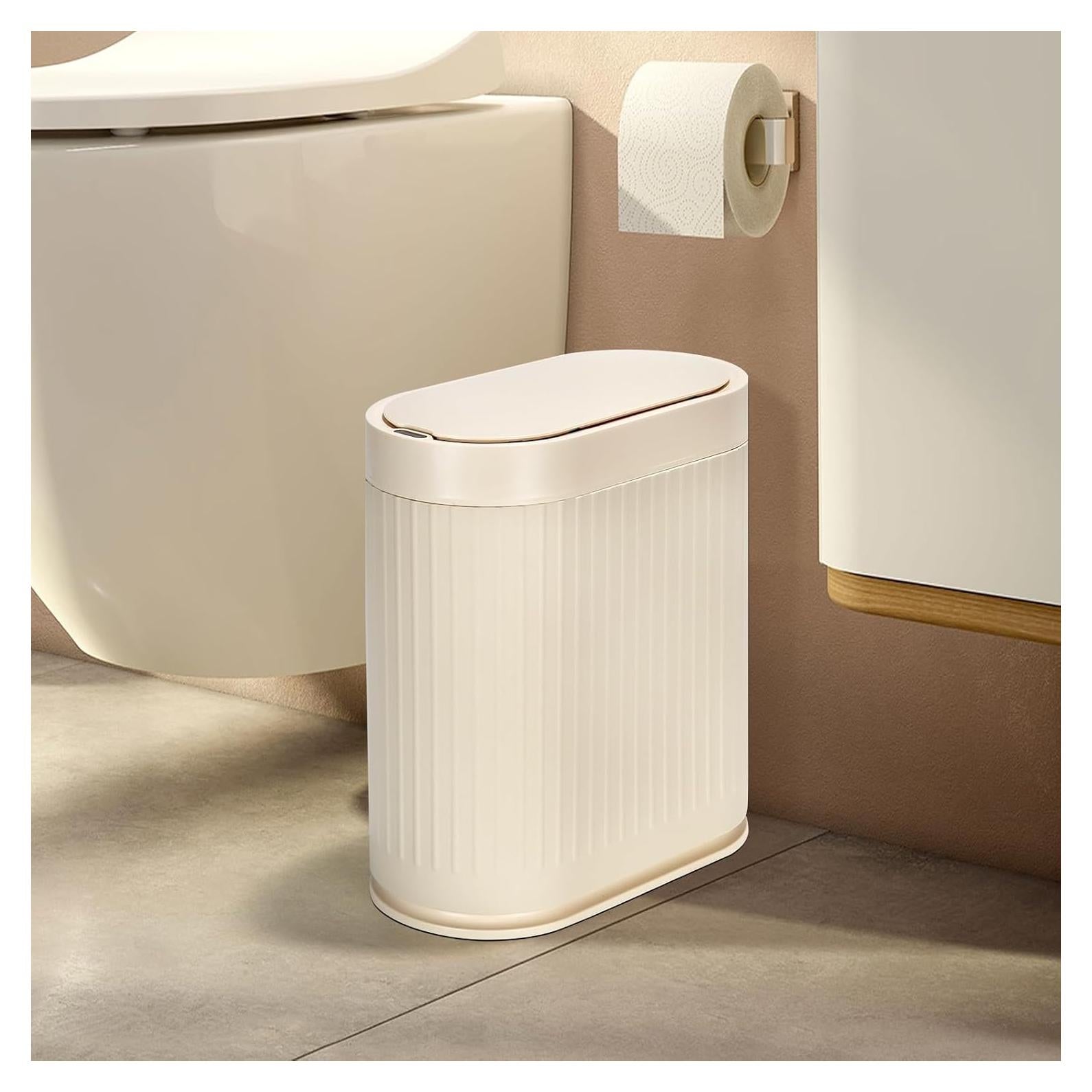 Papelera Inteligente ELPHECO 2 Galones Beige con Sensor