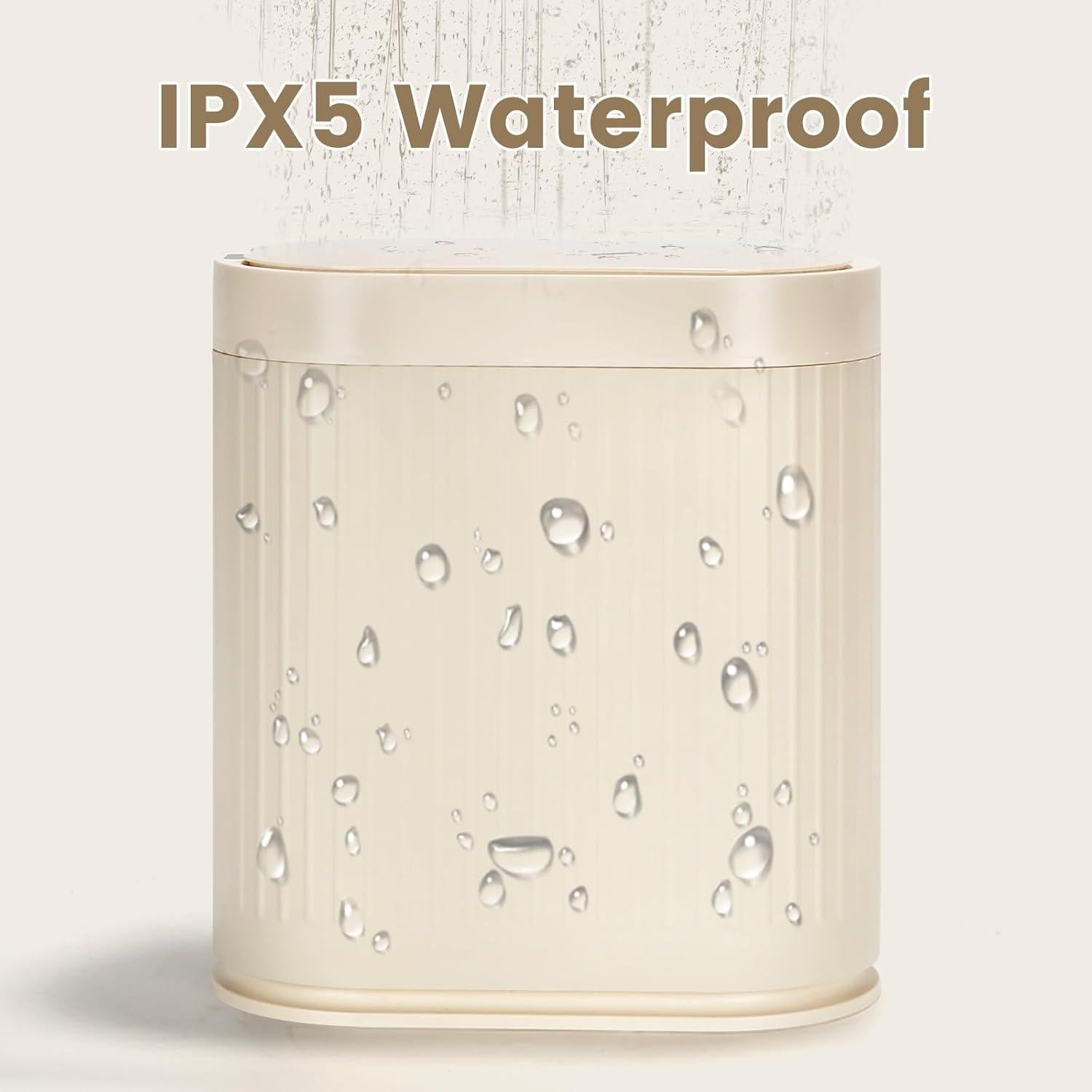 Papelera Inteligente ELPHECO 2 Galones Beige con Sensor