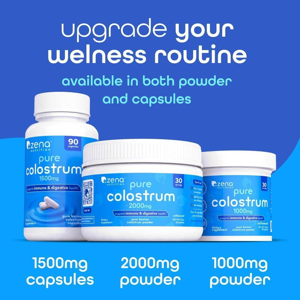 Suplemento en polvo Zena Nutrition Colostro y Colágeno 30 porciones