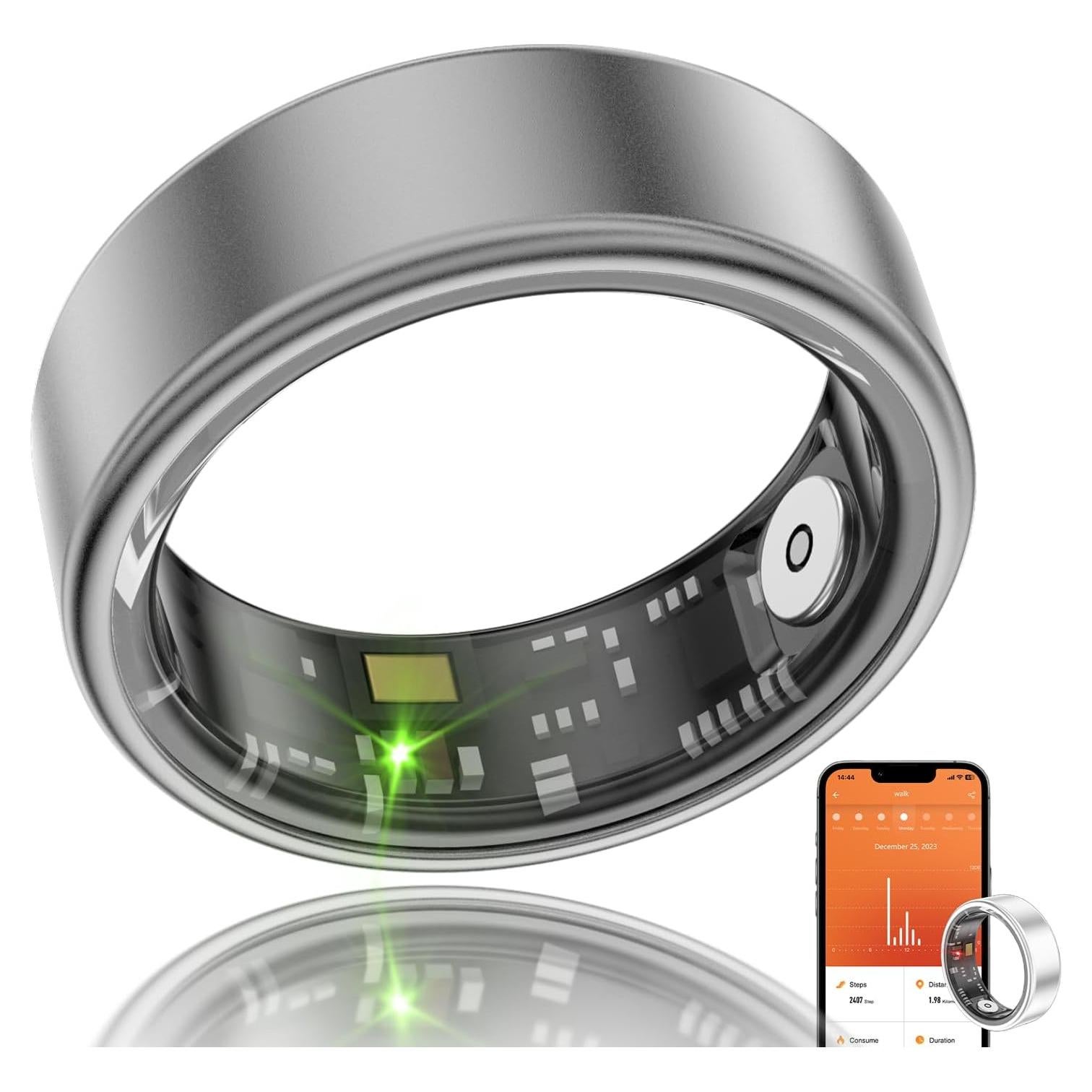 Anillo Inteligente Viohead 7 Negro - Rastreador de Salud y Fitness