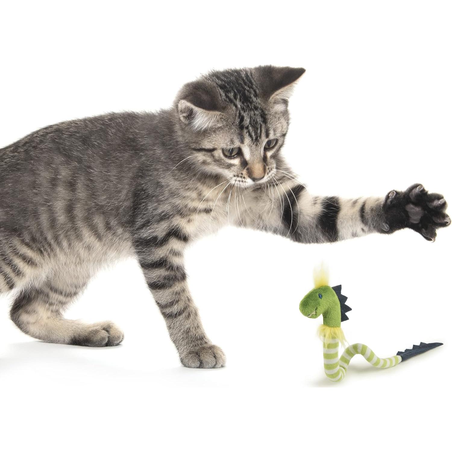 Juguete para Gato SmartyKat Bendy Buddy con Catnip - Verde