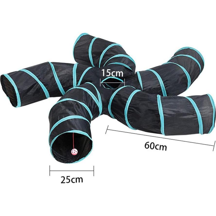 Túnel para Gatos iHOO 5 Vías Interactivo 60x25 cm