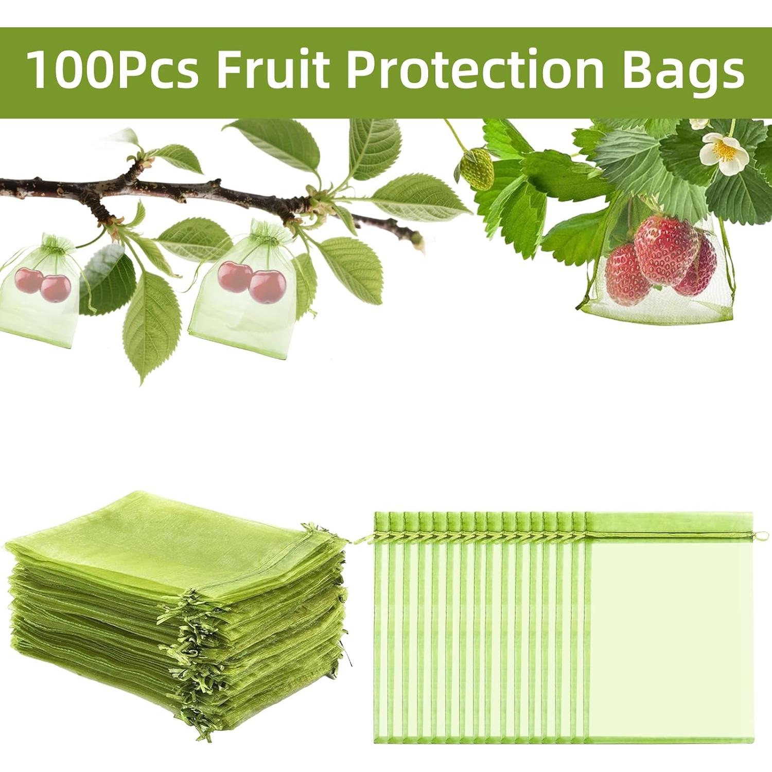Bolsas de Protección de Frutas QenFree 10.16x15.24 cm 100pcs