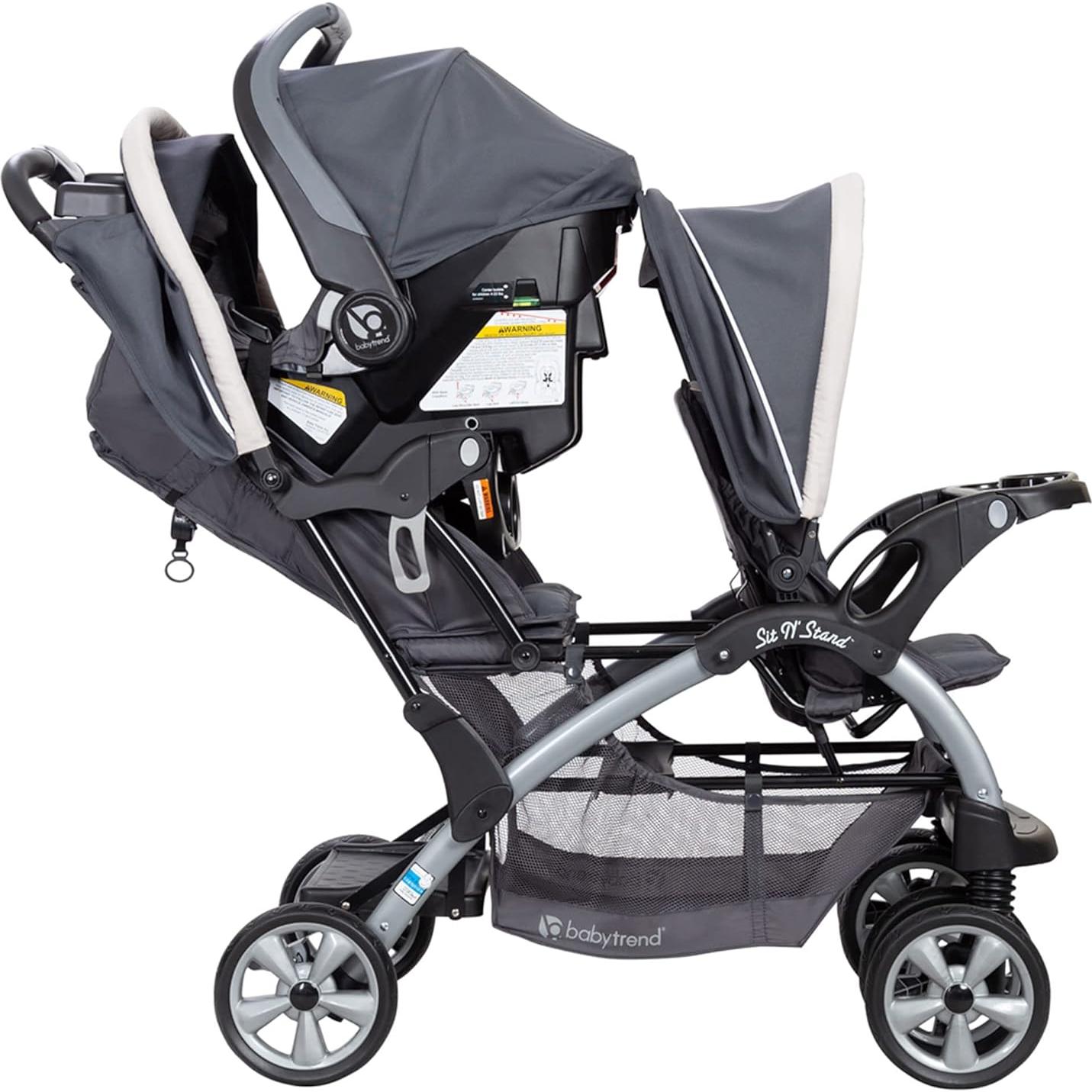 Carriola Doble Baby Trend Magnolia Plegable 2 Asientos 18.14kg