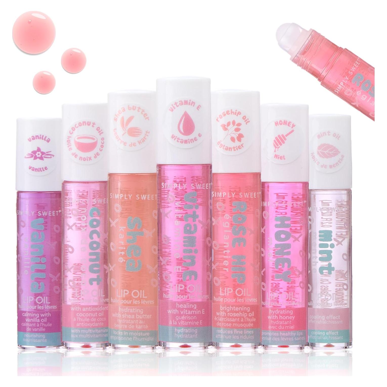 Set de 7 Aceites Labiales Hidratantes Almar - Brillo Intenso