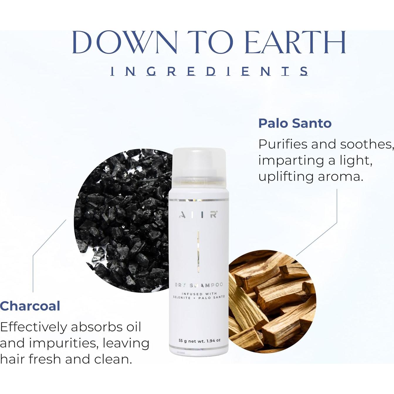 Champú Seco Profesional AIIR 55g - Vegano, Sin Talco, Volumen