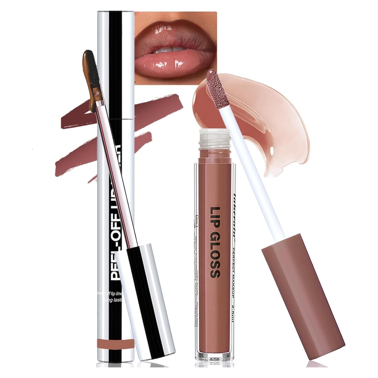 Tinte de Labios Peel Off Wugbc Mauve Neutro 42.5g Set