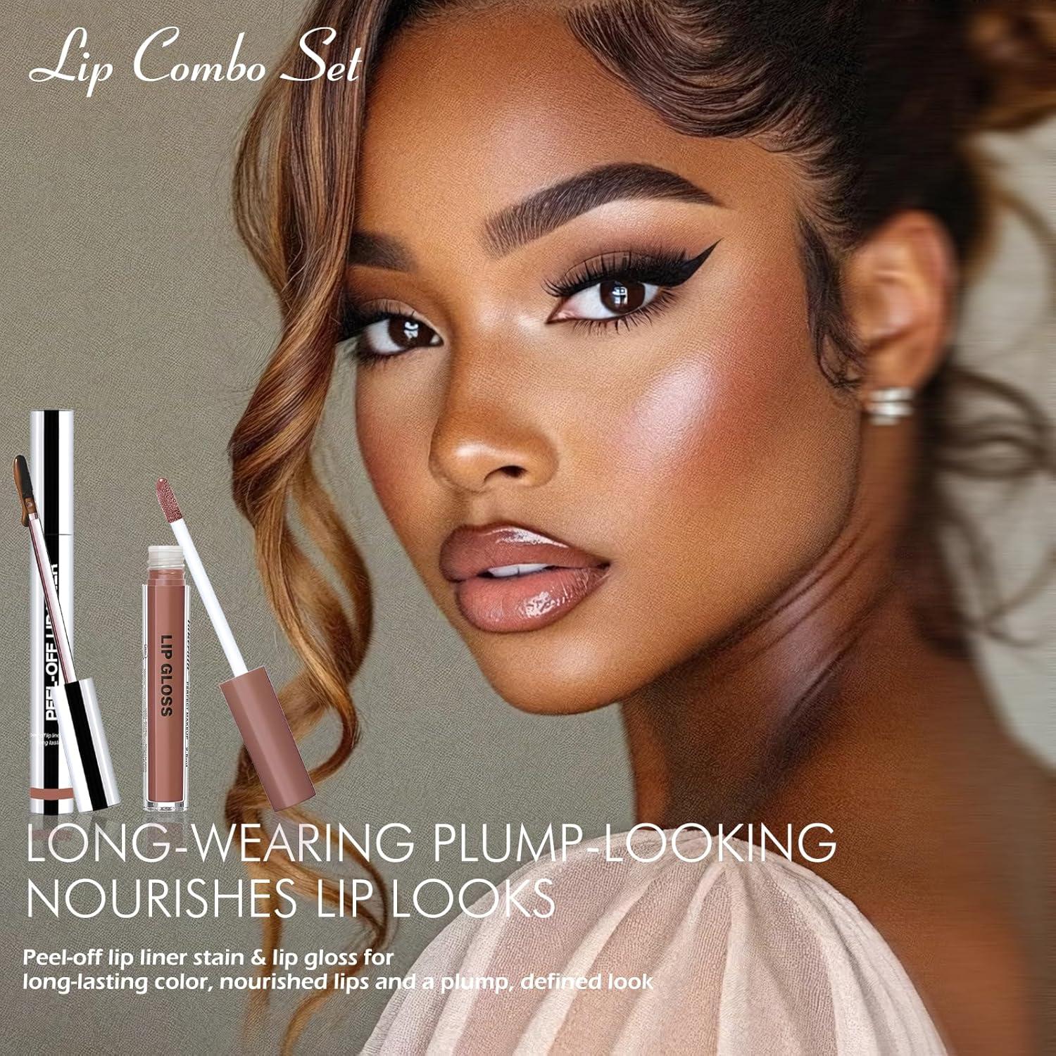 Tinte de Labios Peel Off Wugbc Mauve Neutro 42.5g Set