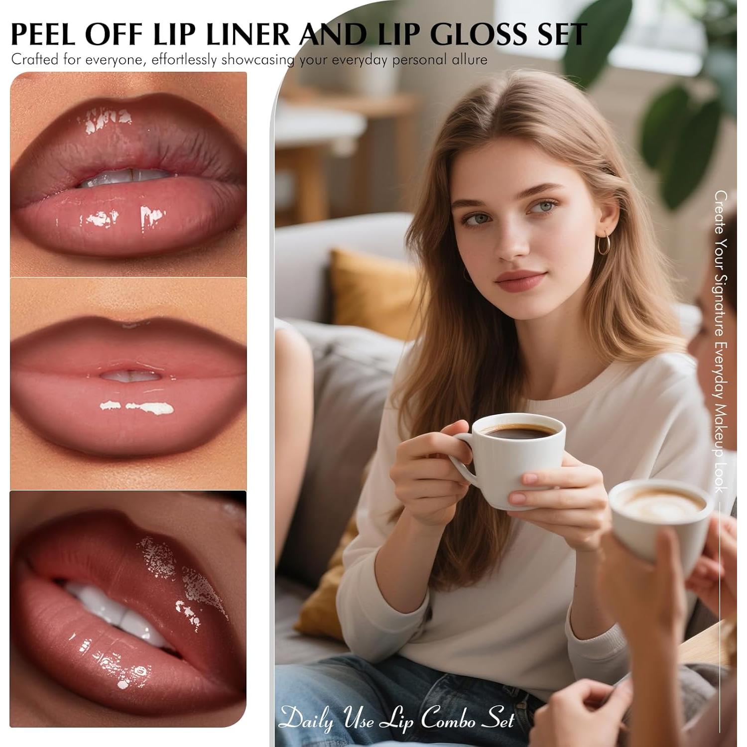 Tinte de Labios Peel Off Wugbc Mauve Neutro 42.5g Set