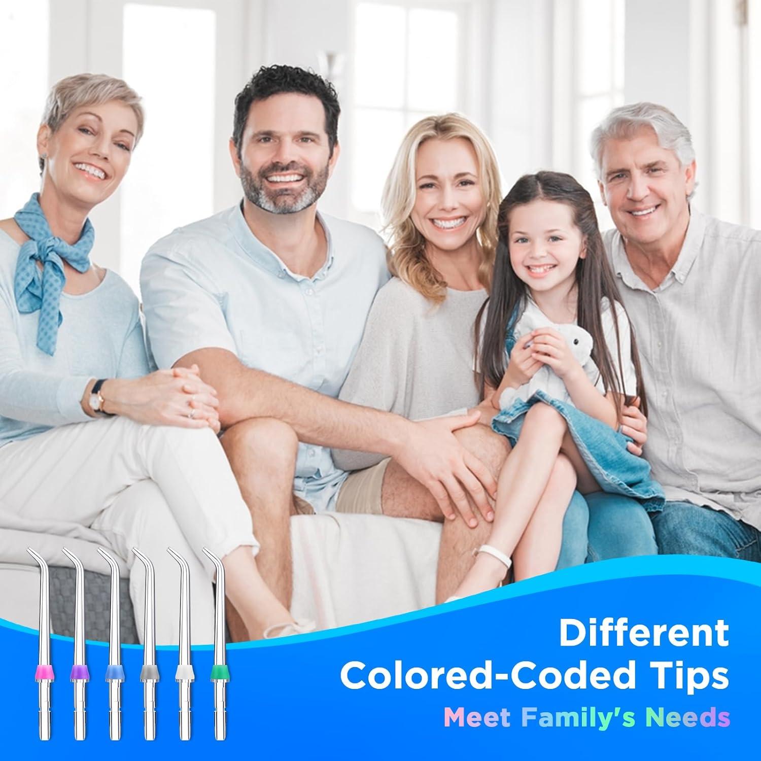 Cabezales de Reemplazo Waterpik - 6 Puntas de Chorro Clásico