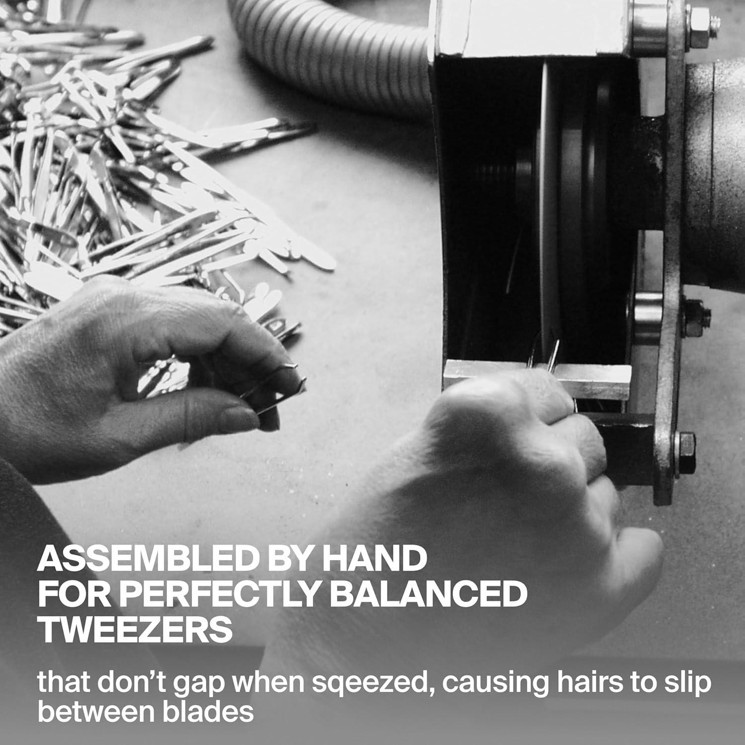 Pinzas en Ángulo GERMANIKURE con Estuche de Cuero - 1 Cuenta