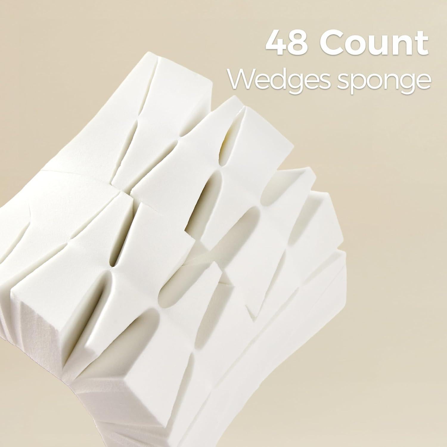 Esponjas de Maquillaje en Cuña Blossique - Paquete de 48 Unidades