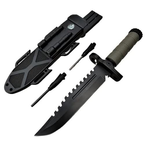 Cuchillo Táctico KCCEDGE 79408 Hoja Fija 32.39 cm Verde Oliva