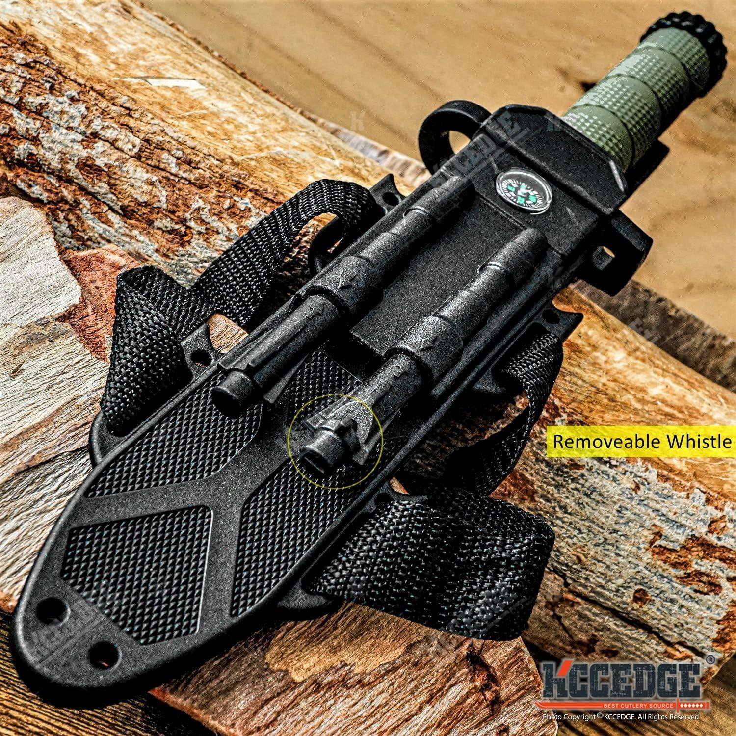 Cuchillo Táctico KCCEDGE 79408 Hoja Fija 32.39 cm Verde Oliva