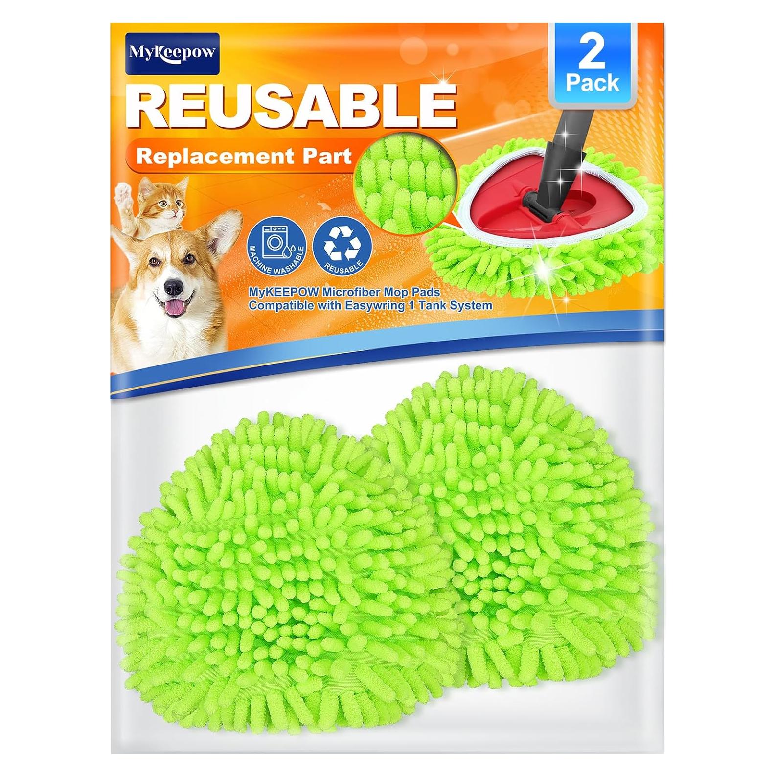 Paquete de 2 almohadillas de mopa O-Cedar EasyWring verdes