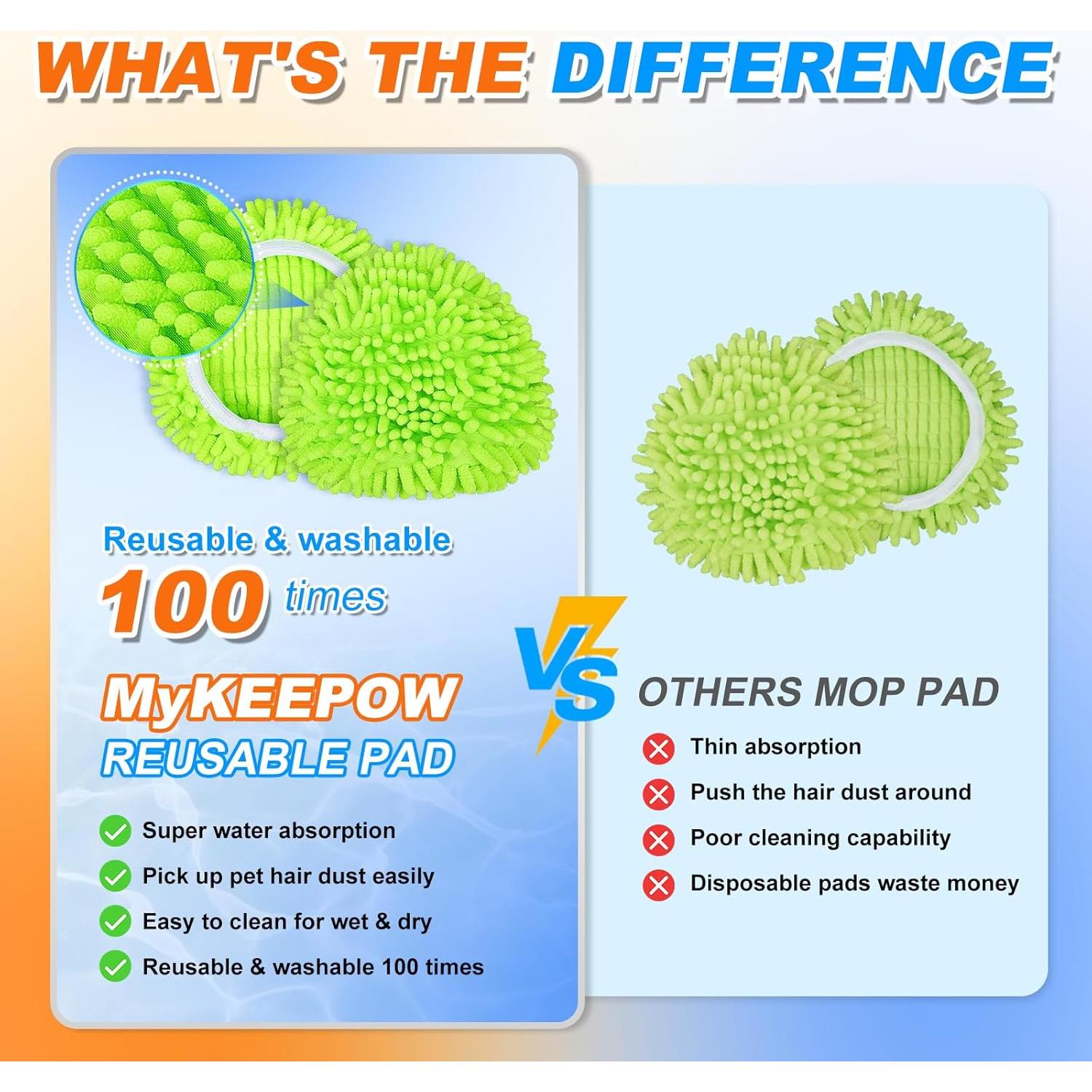 Paquete de 2 almohadillas de mopa O-Cedar EasyWring verdes