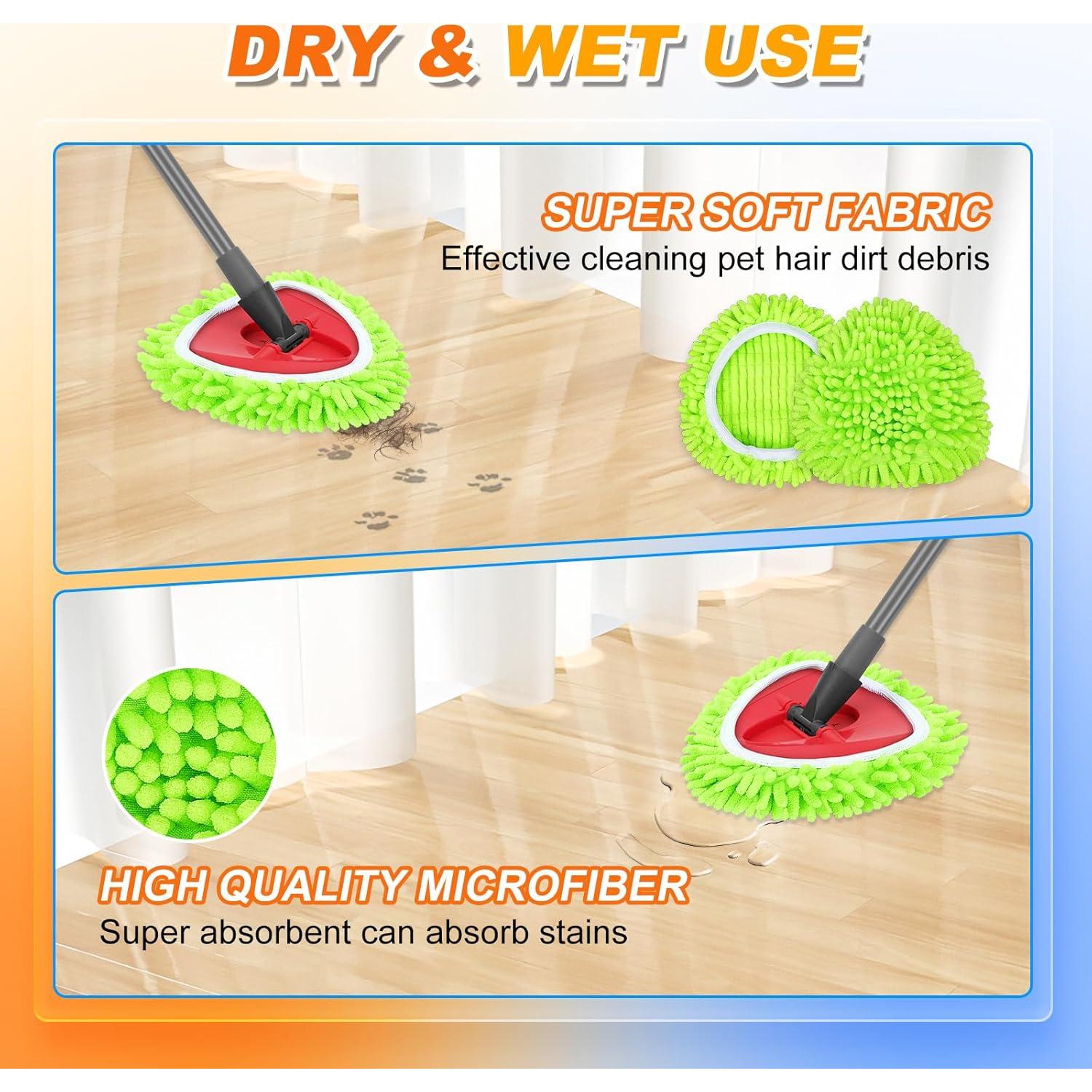 Paquete de 2 almohadillas de mopa O-Cedar EasyWring verdes