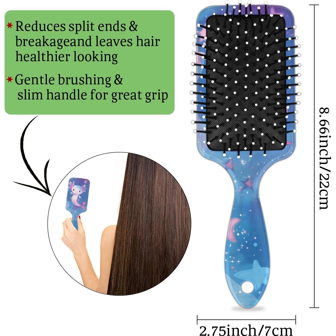 Cepillo Desenredante para Niños Eizlang Axolotl - Húmedo/Seco