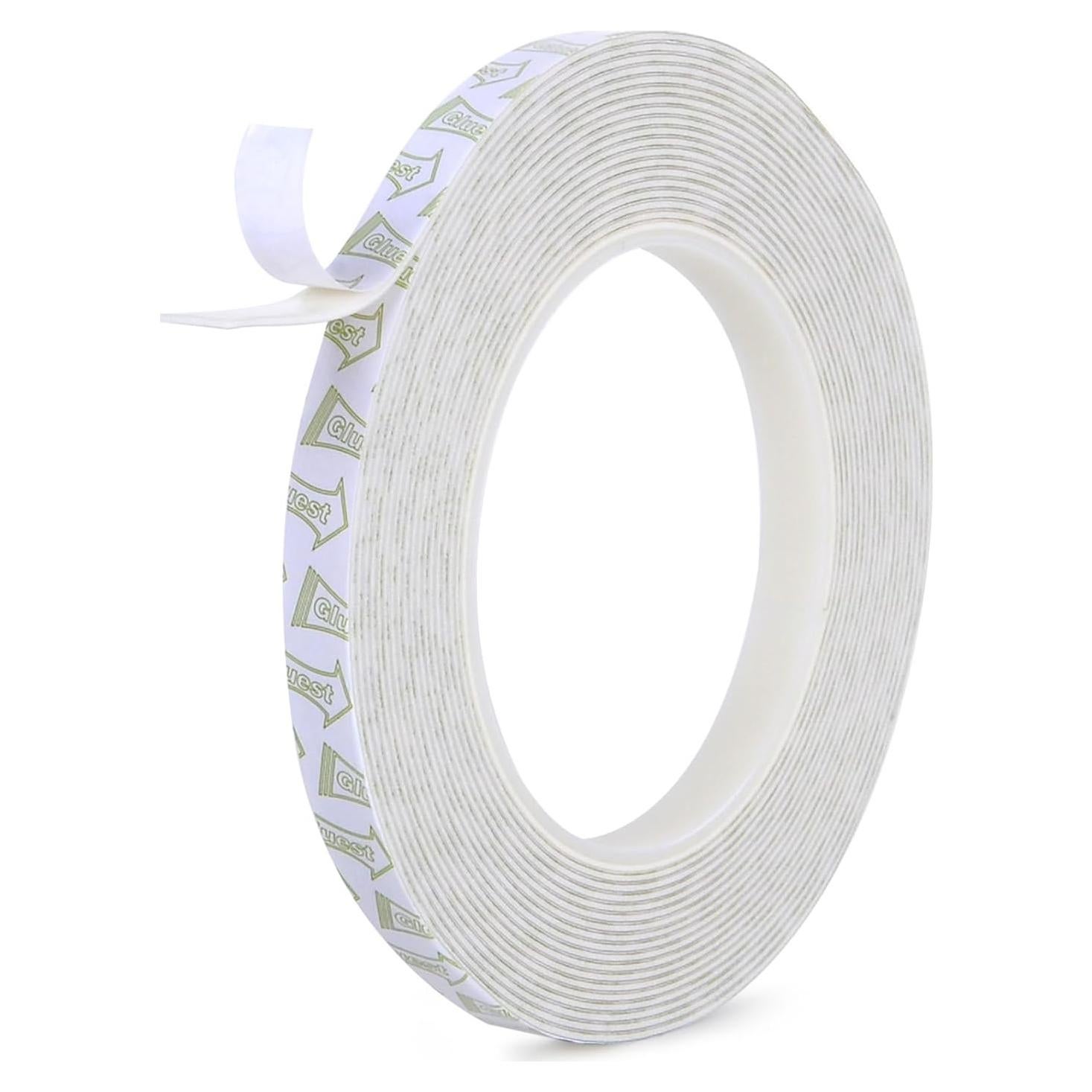 Cinta Doble Cara Removible Gluest 10mm x 6.1m Alta Resistencia