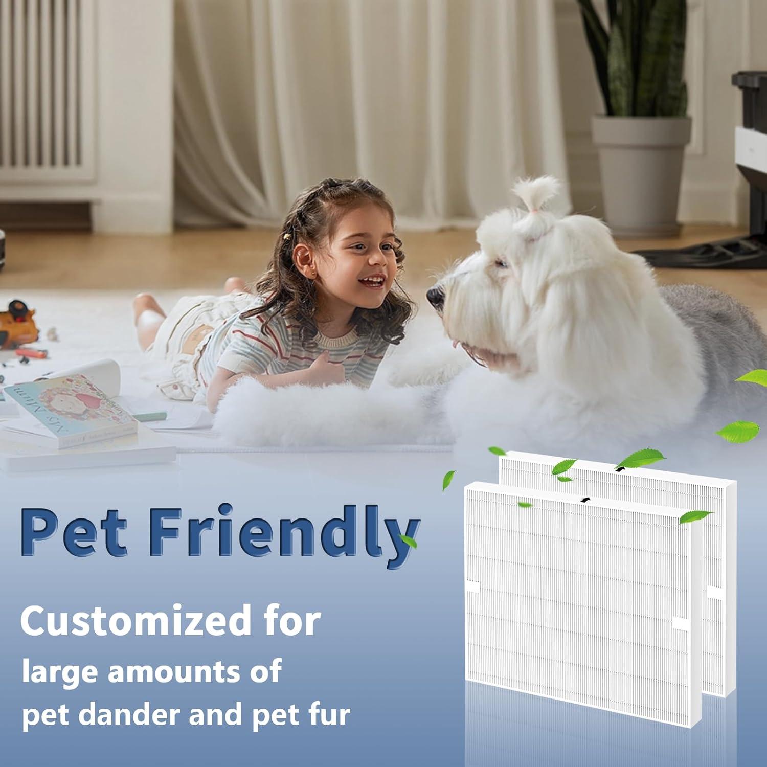 Paquete de 2 Filtros HEPA Verdadero Funmit AP-1512HH